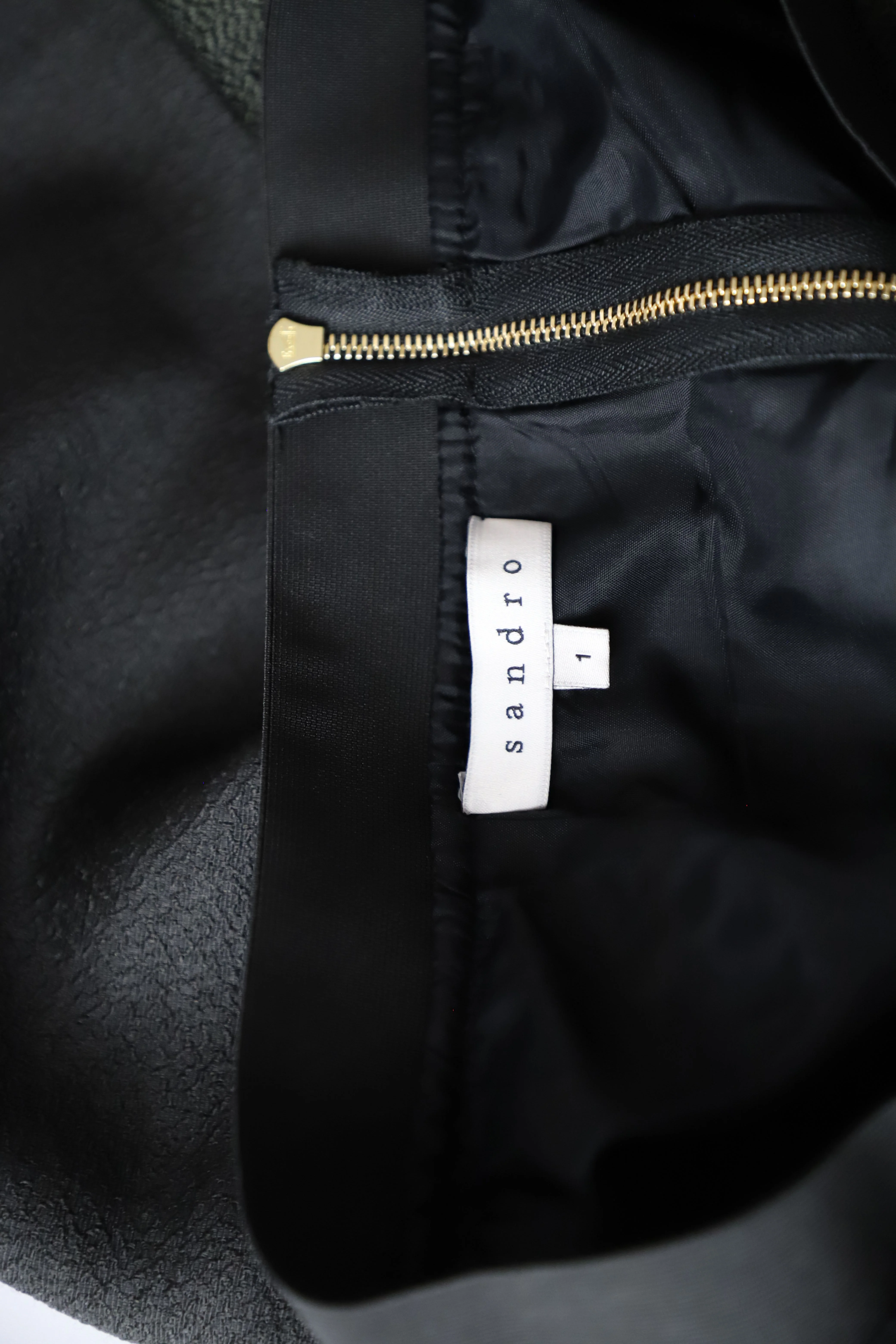 Women's Sandro Paris Flared Skirt in Black Polyester - Image 9