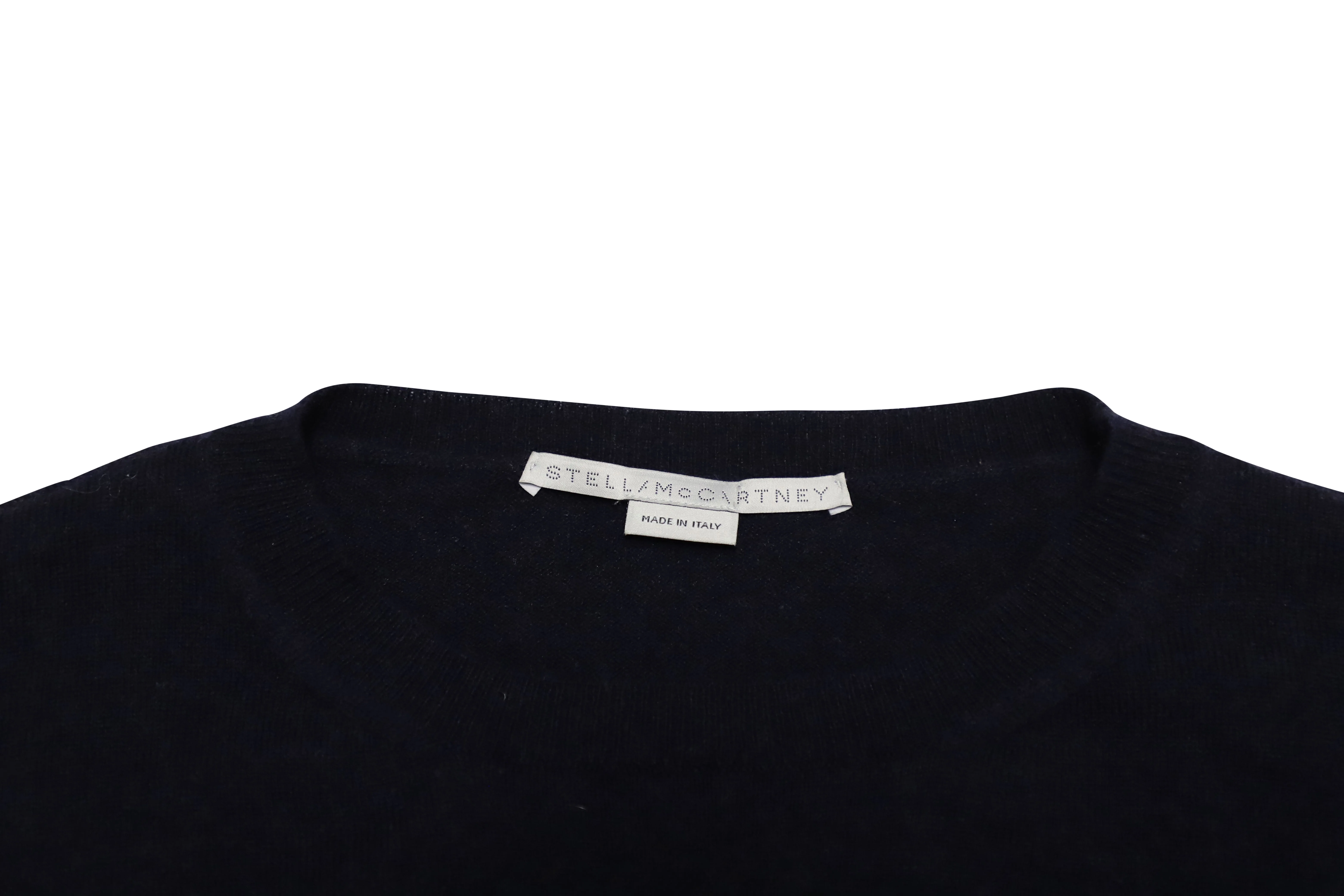 Women's Stella McCartney All is Love Oversized Jumper in Navy Blue Wool - Image 7