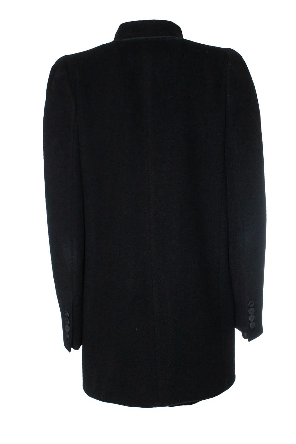 Women's Stella Mccartney, cashmere wool coat in black - Image 3