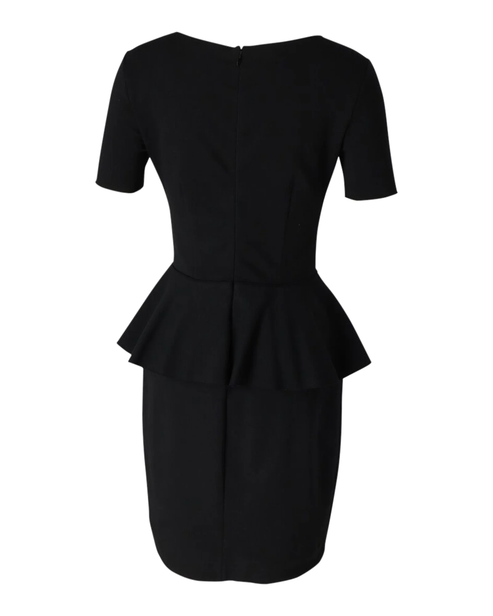 Women's Stella McCartney Peplum Dress in Black Cotton - Image 3