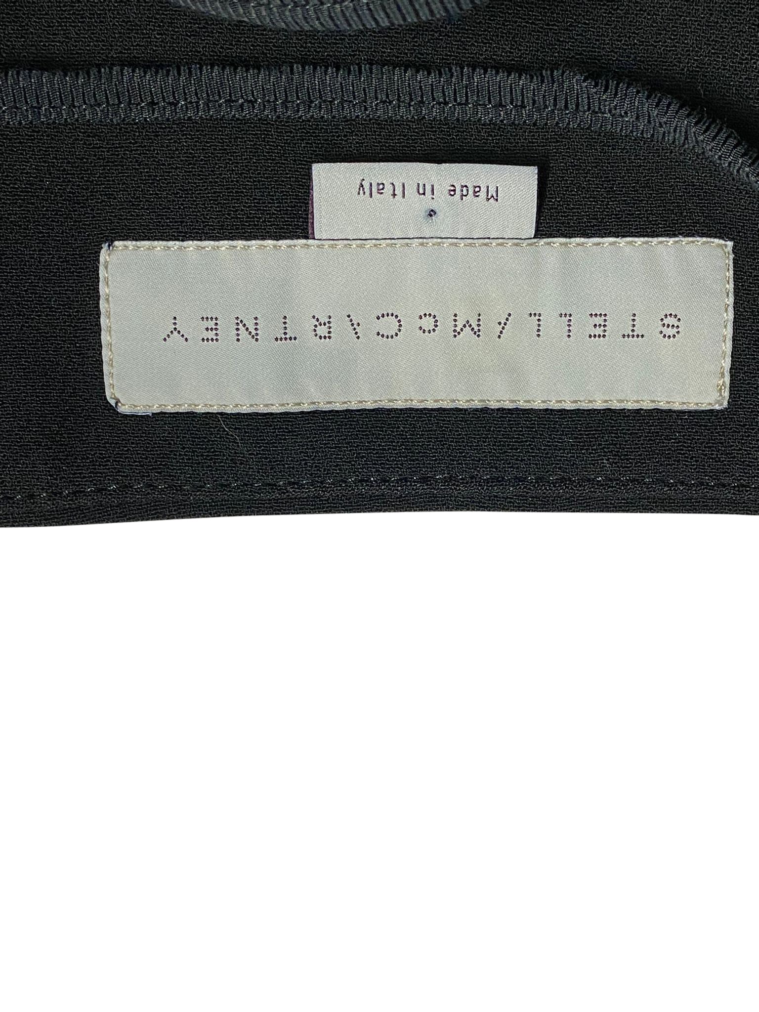 Women's Stella Mccartney Rib Wave Pipe Skirt in Black Rayon - Image 4