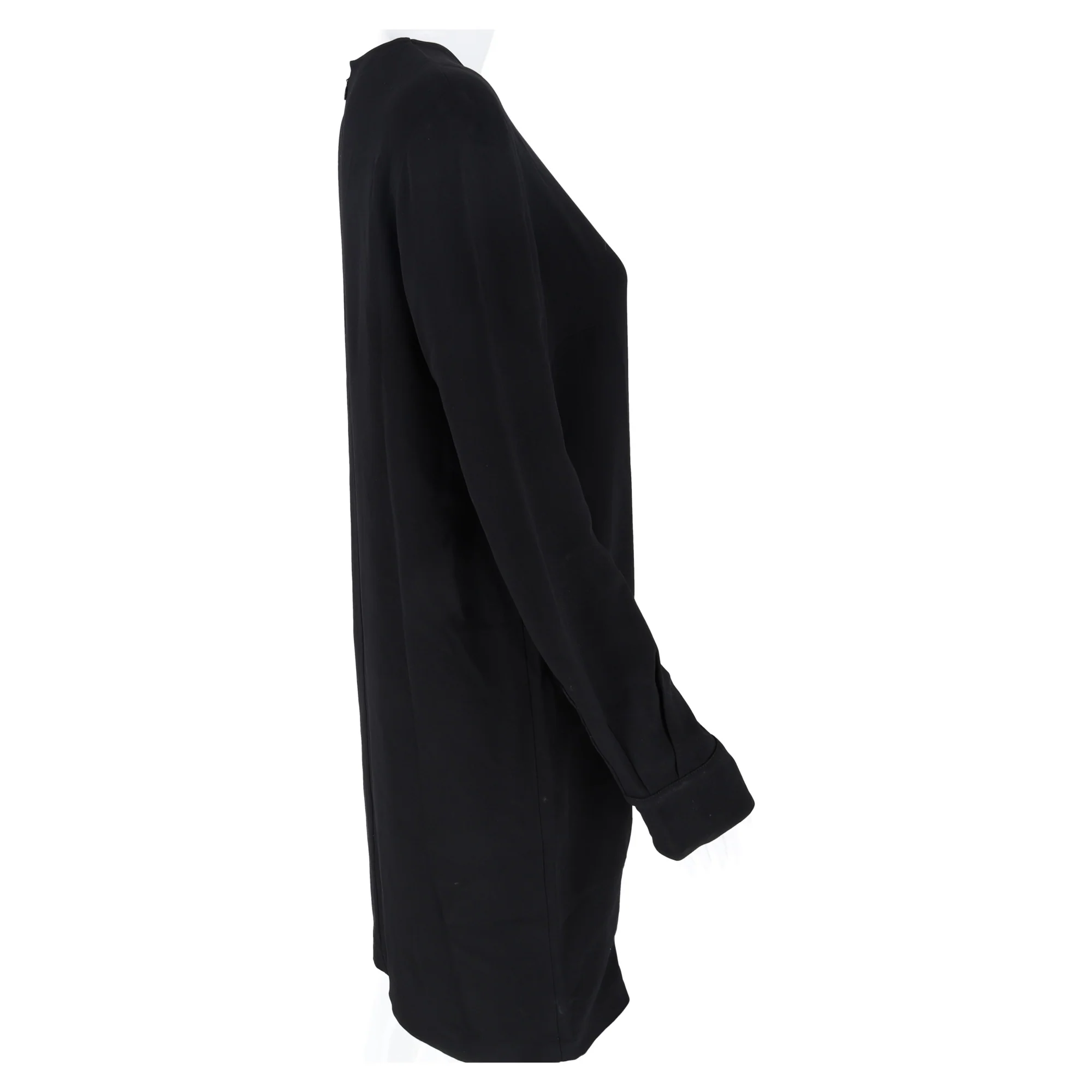 Women's Stella McCartney Zip-detail Midi Dress in Black Rayon - Image 2