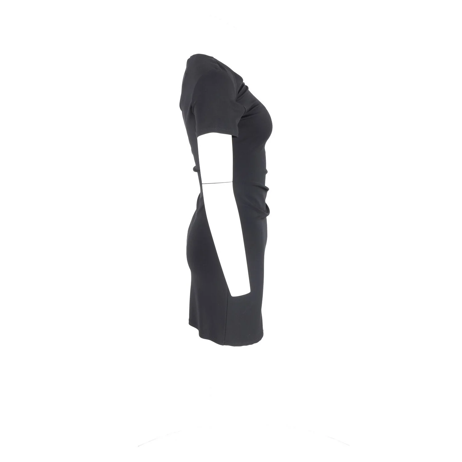 Women's Theory Gathered Mini Dress in Black Viscose - Image 2