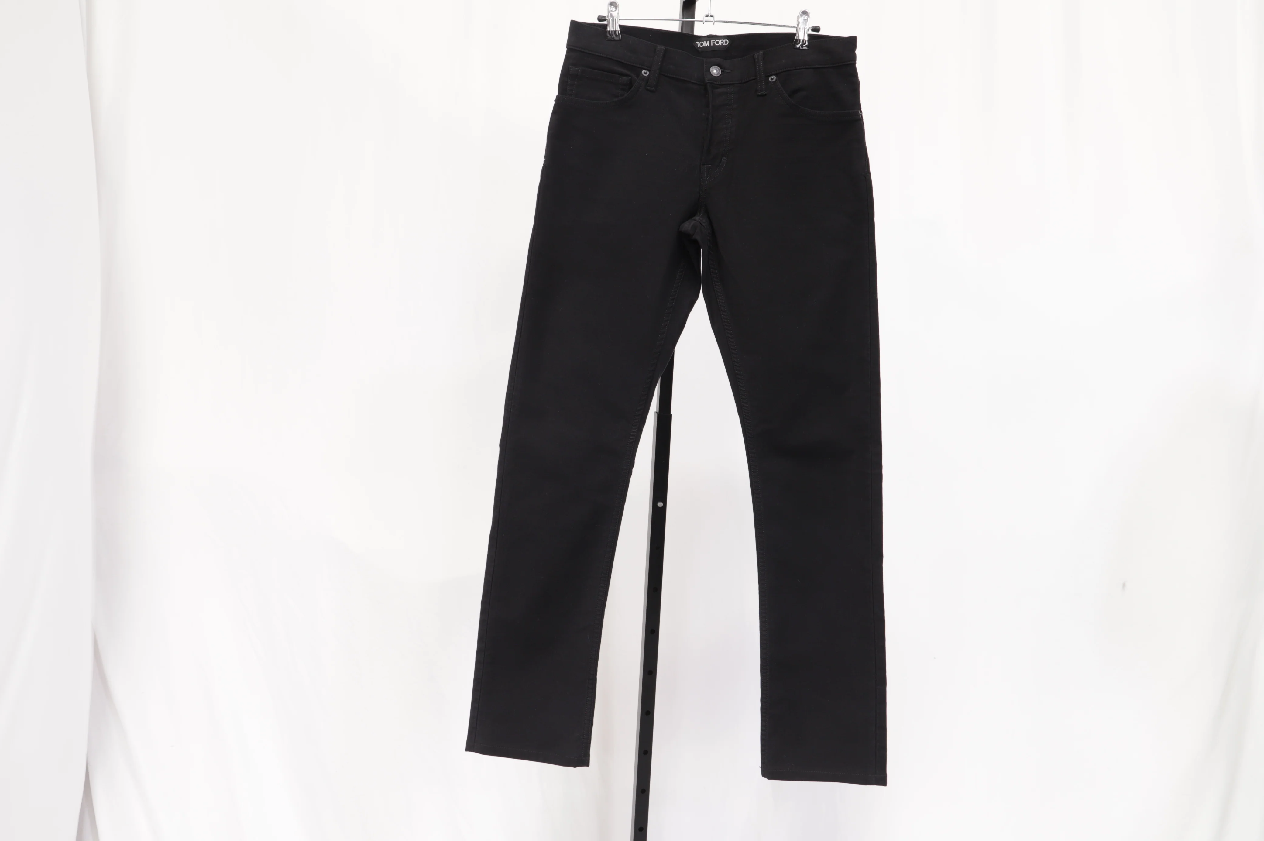 Men's Tom Ford Regular-Fit Jeans in Black Cotton - Image 4