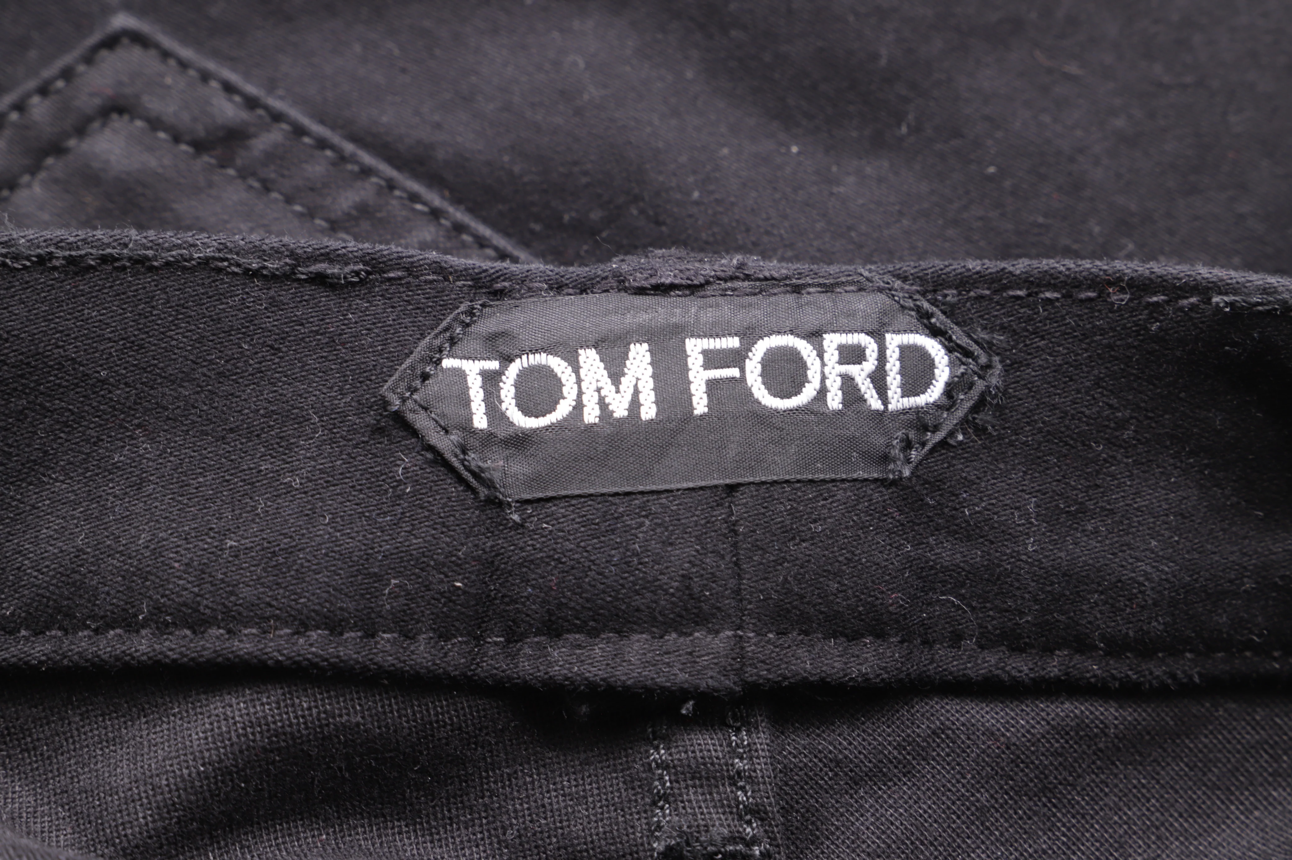 Men's Tom Ford Regular-Fit Jeans in Black Cotton - Image 6