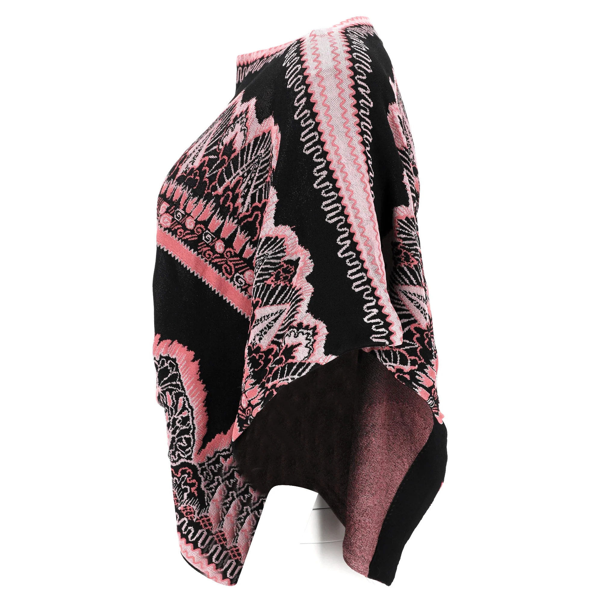 Women's Valentino Ponchi Knit Top in Multicolor Viscose - Image 2
