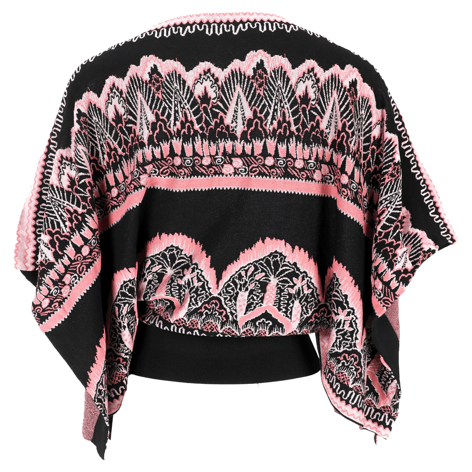 Women's Valentino Ponchi Knit Top in Multicolor Viscose - Image 3