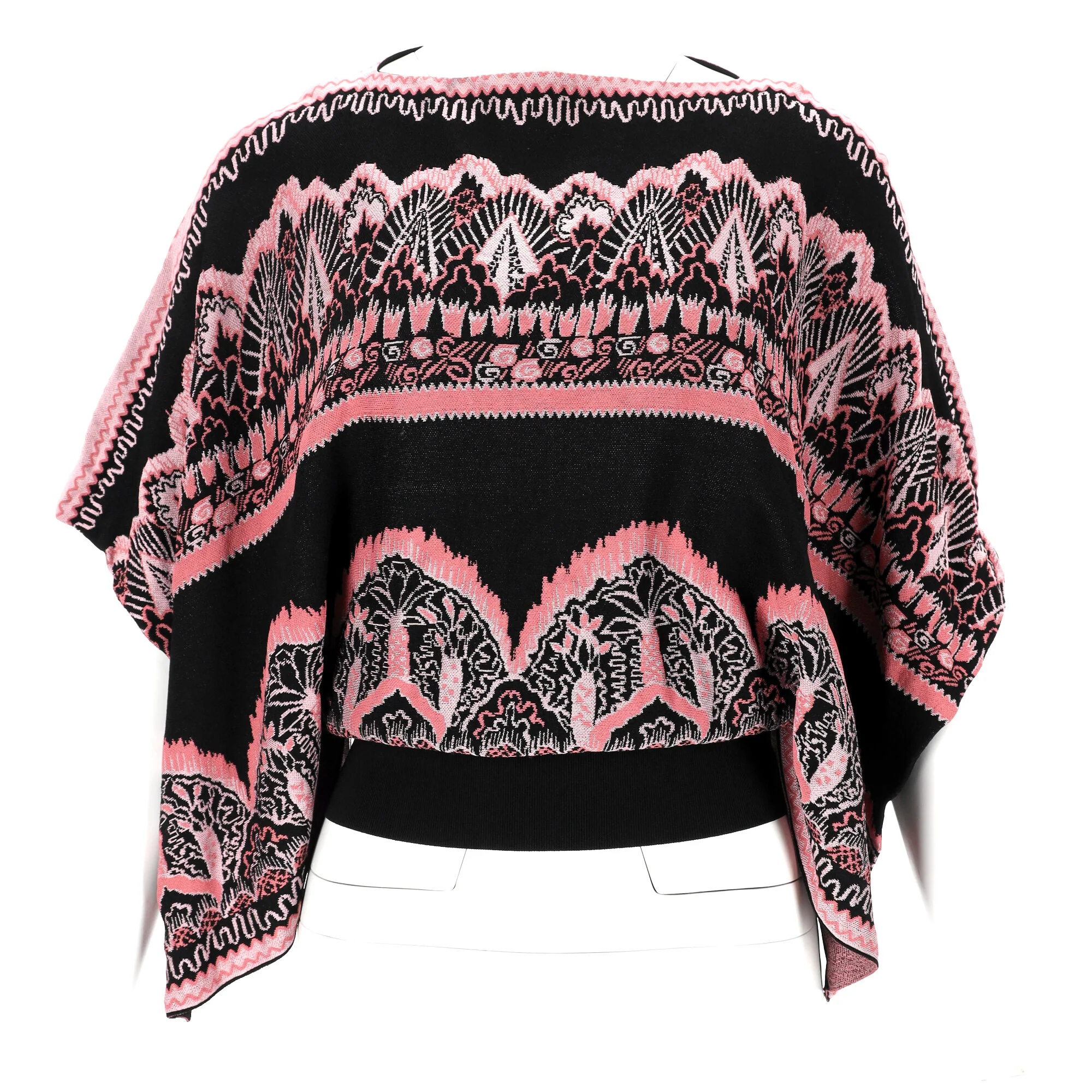 Women's Valentino Ponchi Knit Top in Multicolor Viscose - Image 9