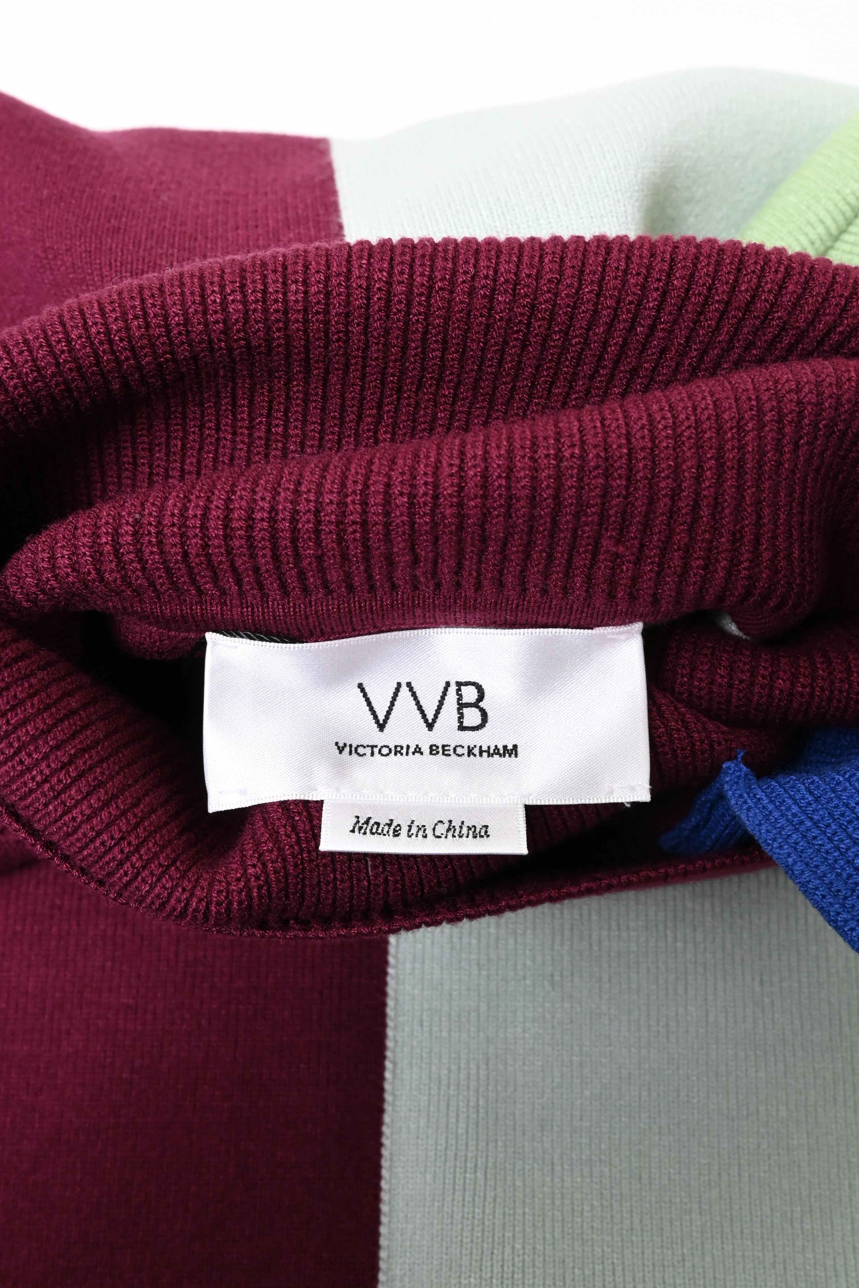 Women's Victoria Beckham Striped Turtleneck Sweater in Multicolor Viscose - Image 10