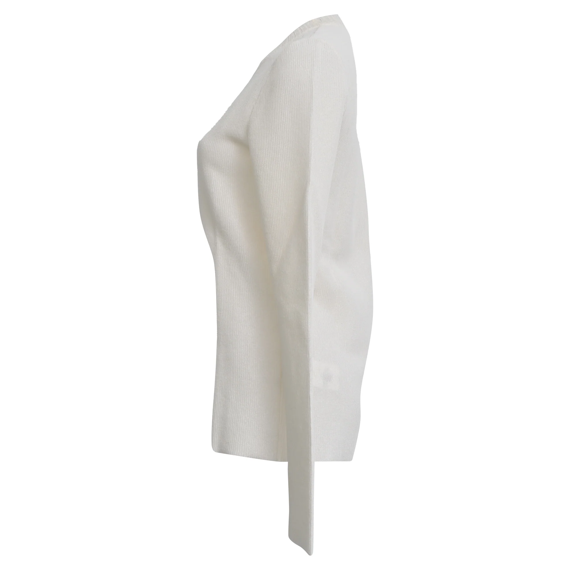 Women's Victoria Beckham Sweater in White Viscose - Image 2
