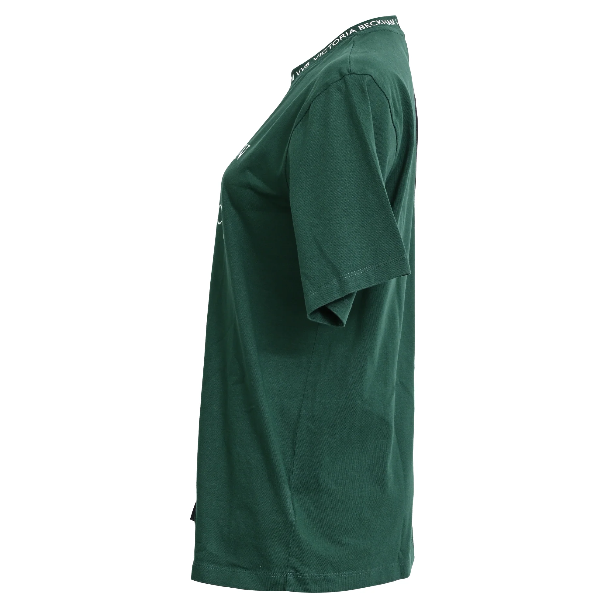 Women's VVB Victoria Beckham Printed T-shirt in Green Organic Cotton - Image 2
