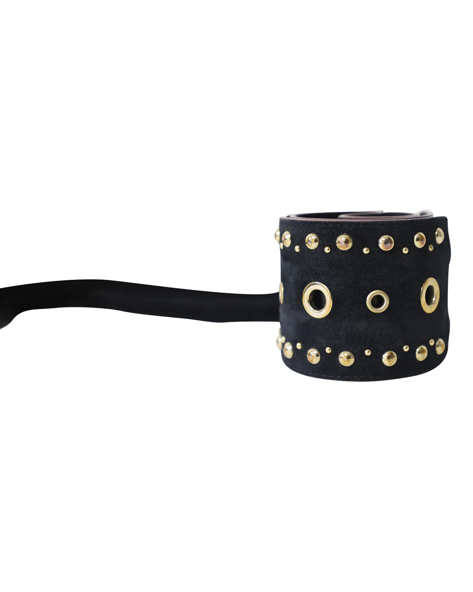 Maje Azalea Tassel Belt in Black Suede