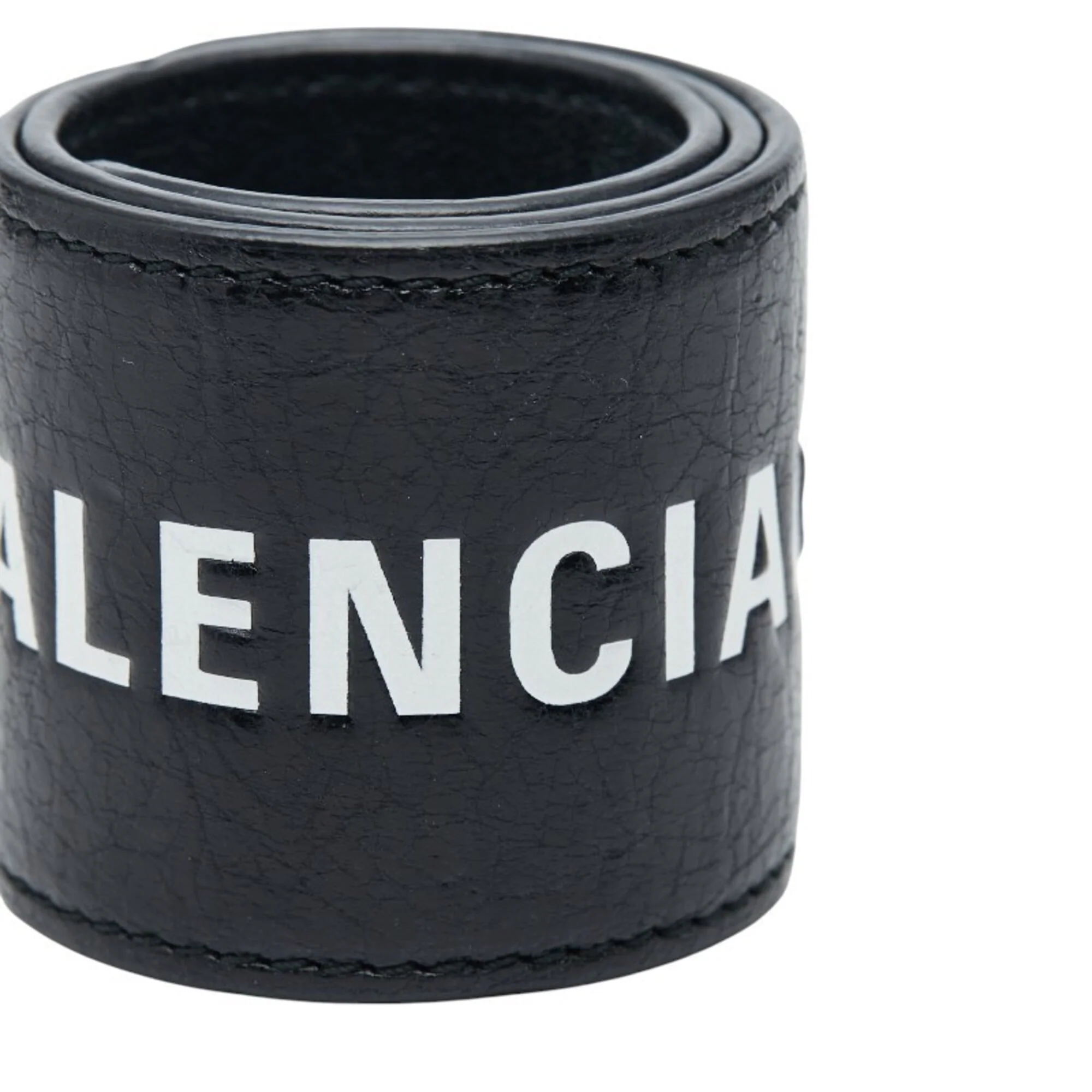 Bracelet Leather and Metal Black - Image 2