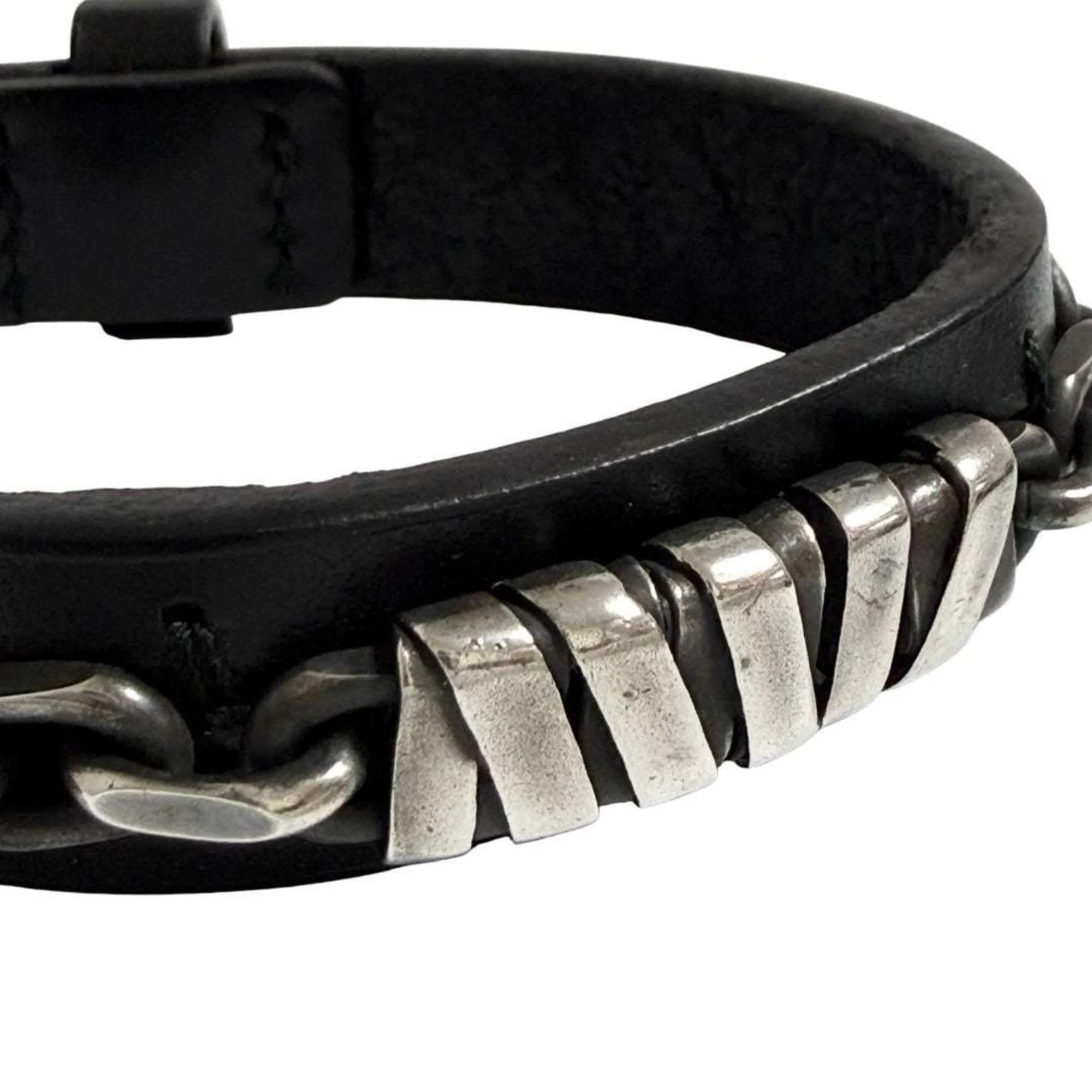 Bracelet Leather and Sterling Silver - Image 5