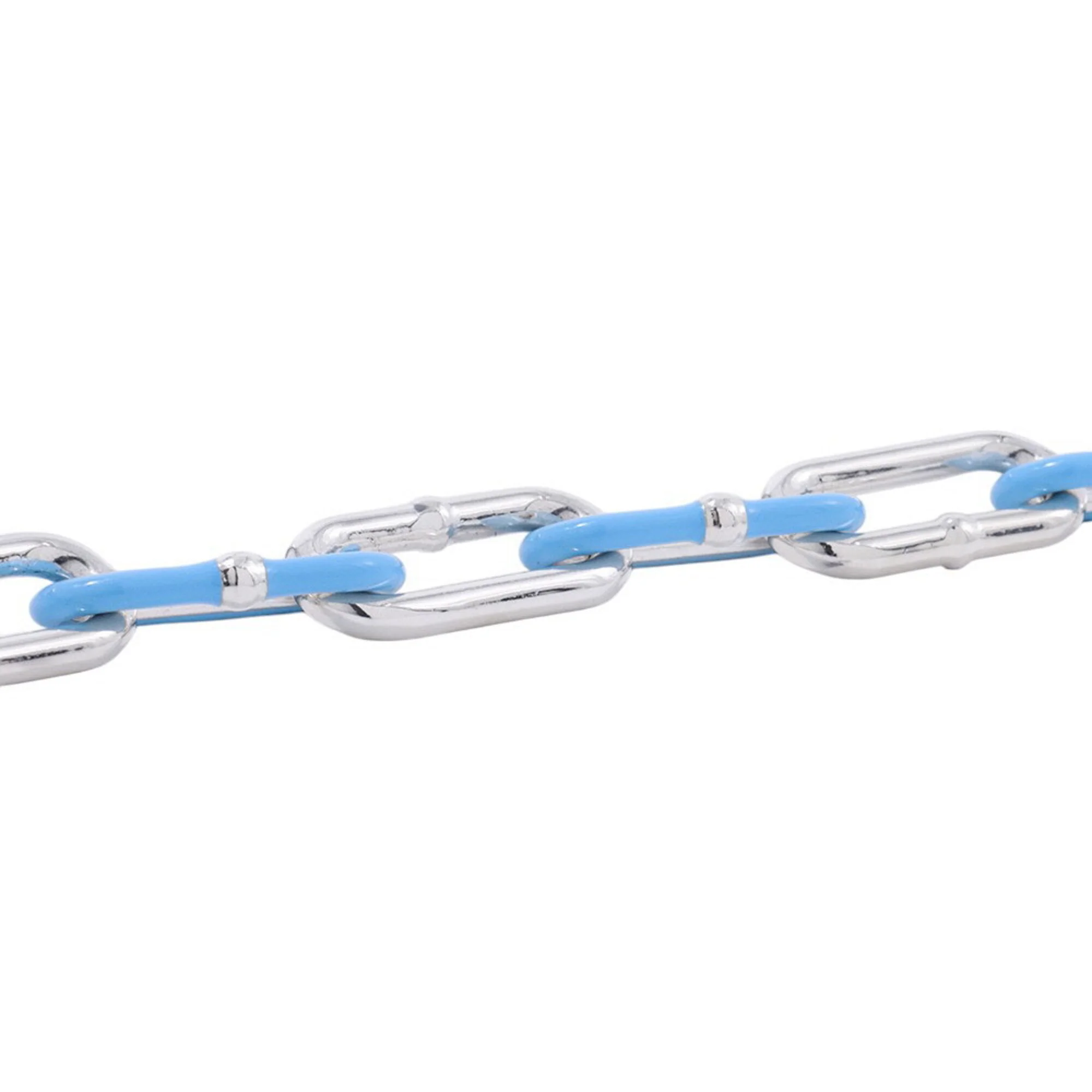 Bracelet Sterling Silver and Light Blue Enamel Small - Image 2