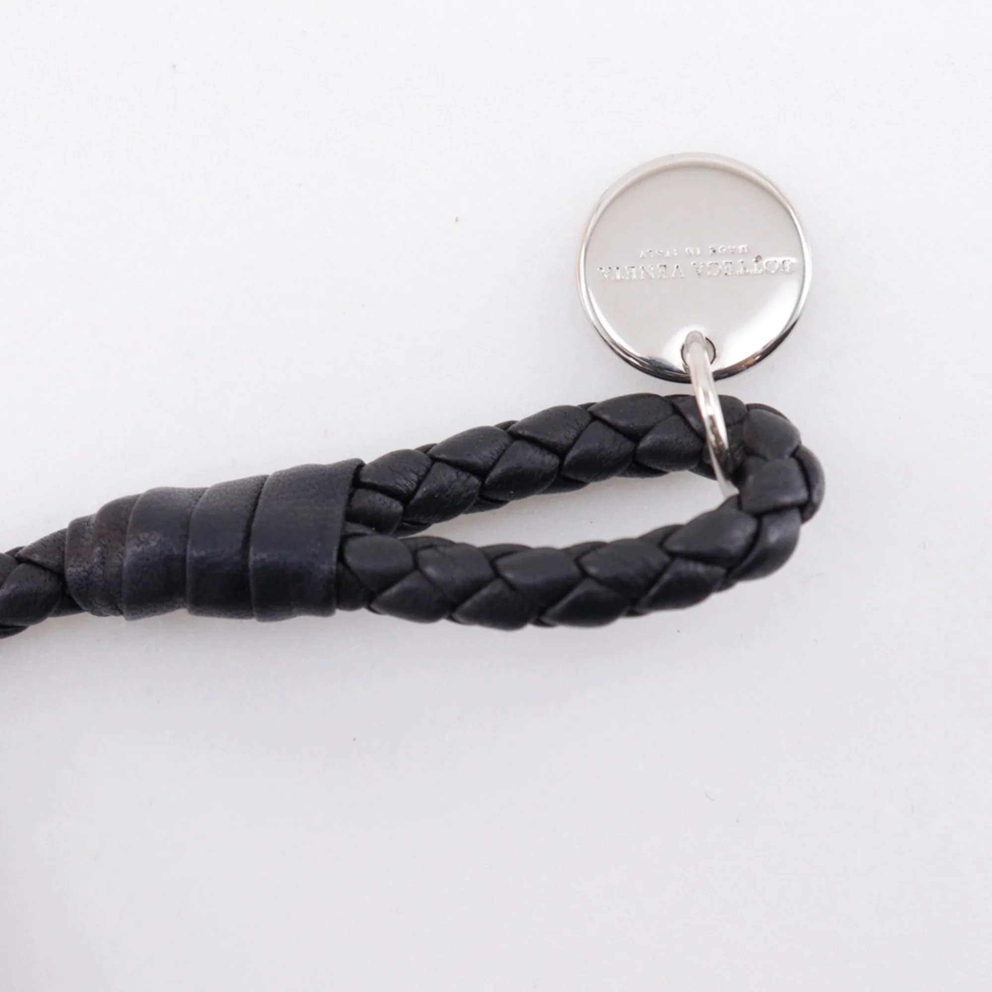 Intrecciato Bracelet Leather Black - Image 5