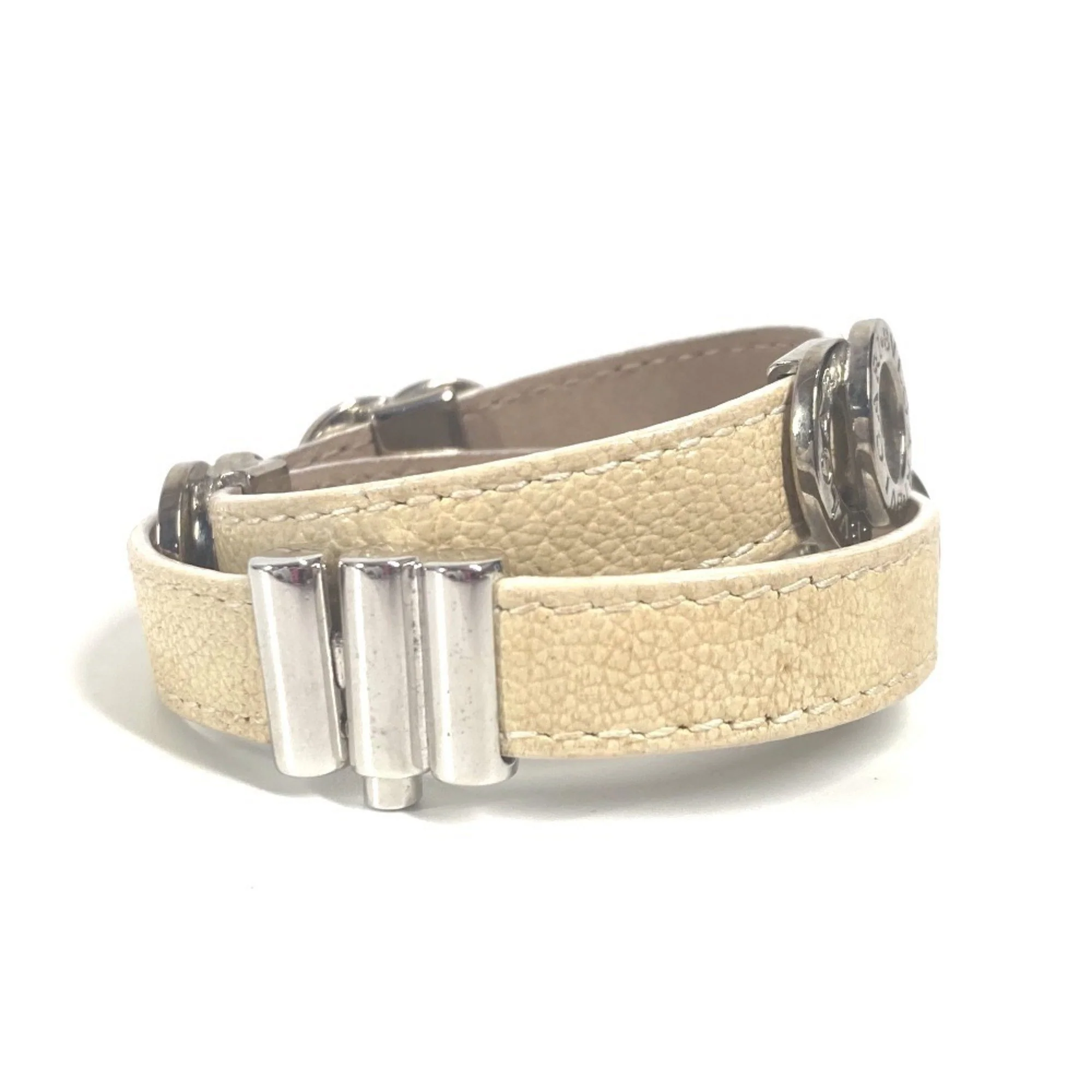 Bracelet Leather Beige - Image 4