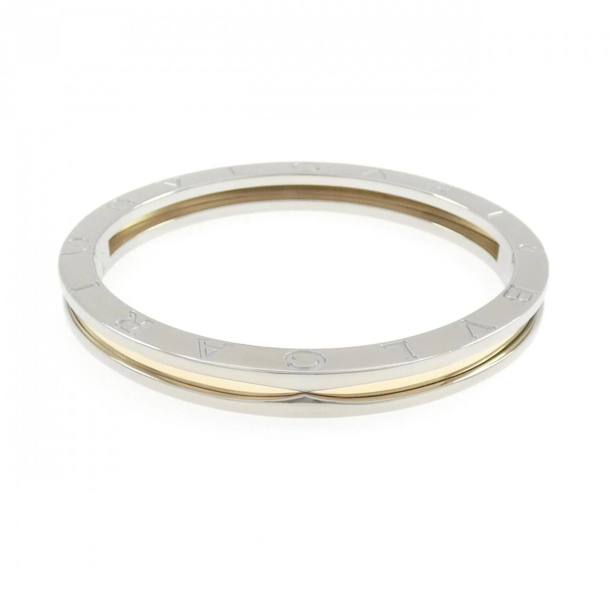 B.Zero1 Bangle 18K Yellow Gold and Stainless Steel Bracelet
