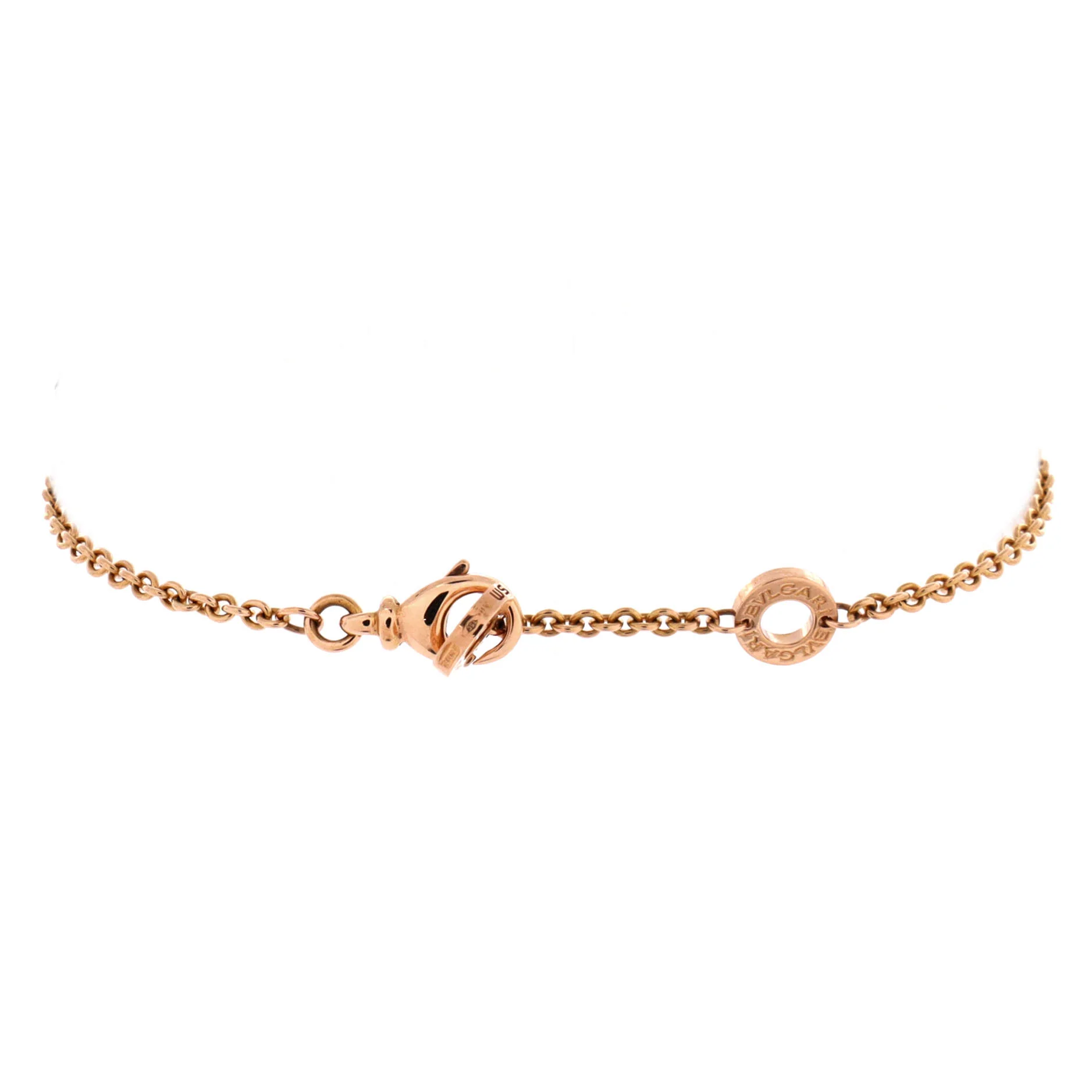 B.Zero1 Soft Bracelet 18K Rose Gold with Diamonds - Image 3
