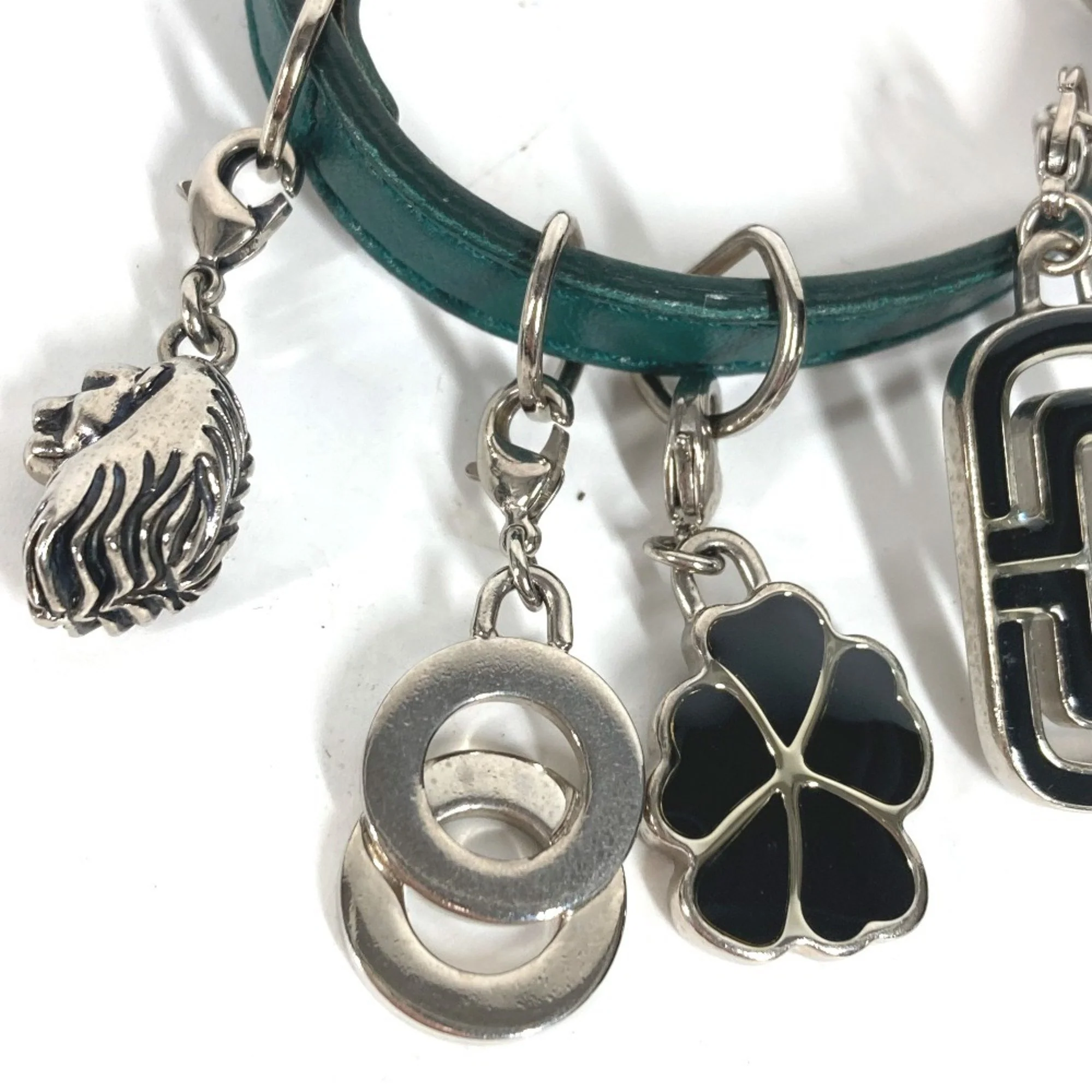 Leather Bracelet Green - Image 2