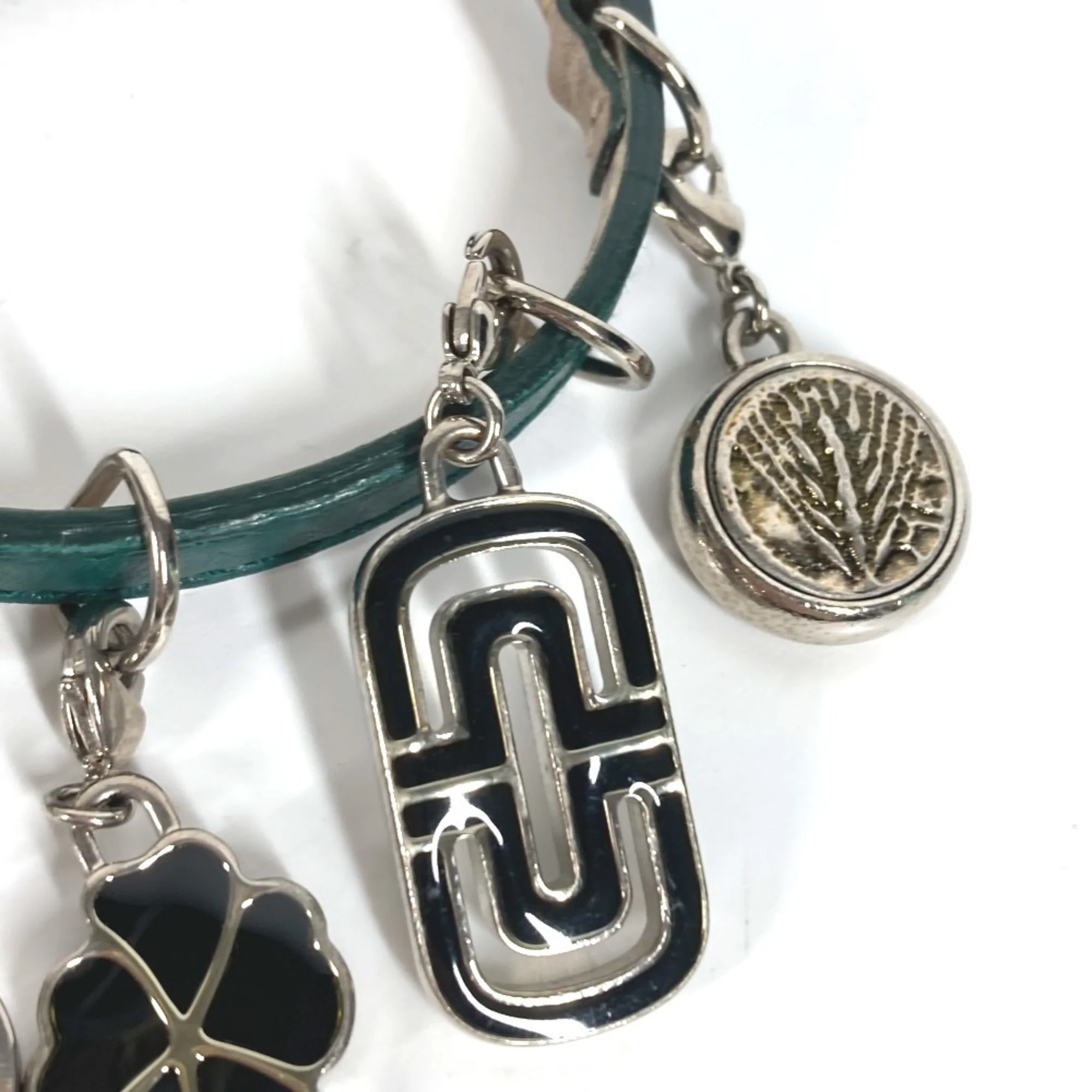Leather Bracelet Green - Image 3