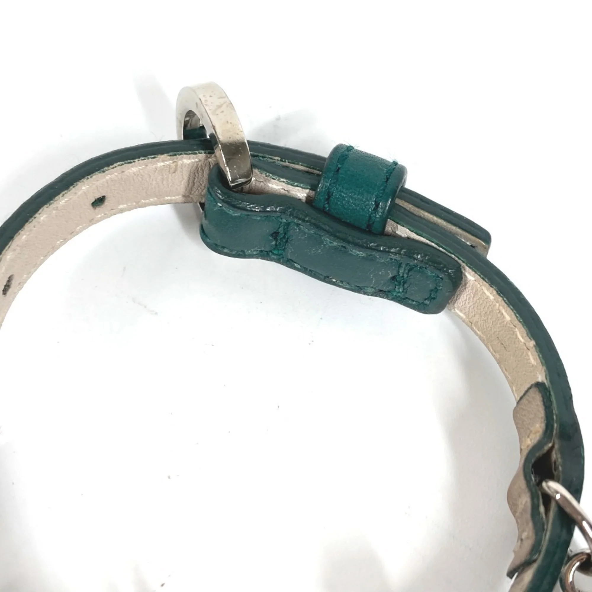 Leather Bracelet Green - Image 4