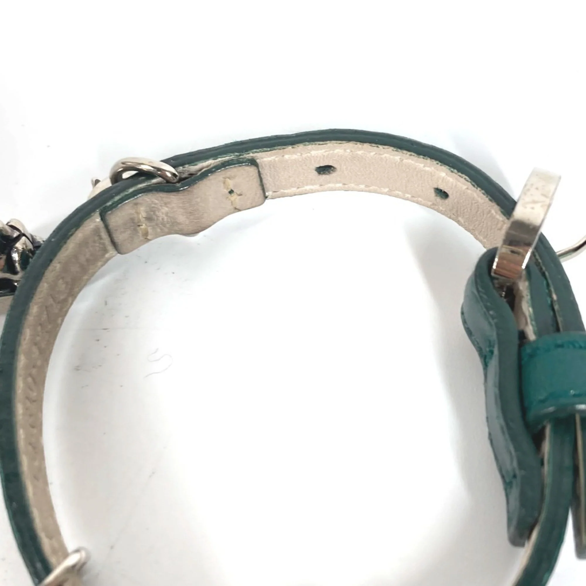 Leather Bracelet Green - Image 5
