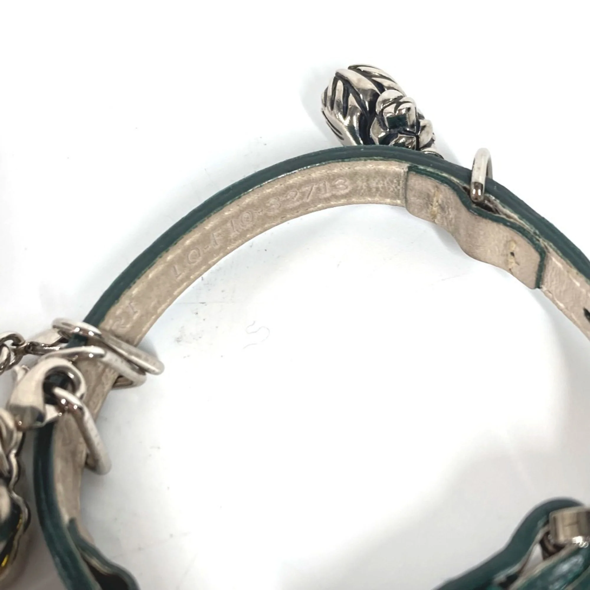 Leather Bracelet Green - Image 6