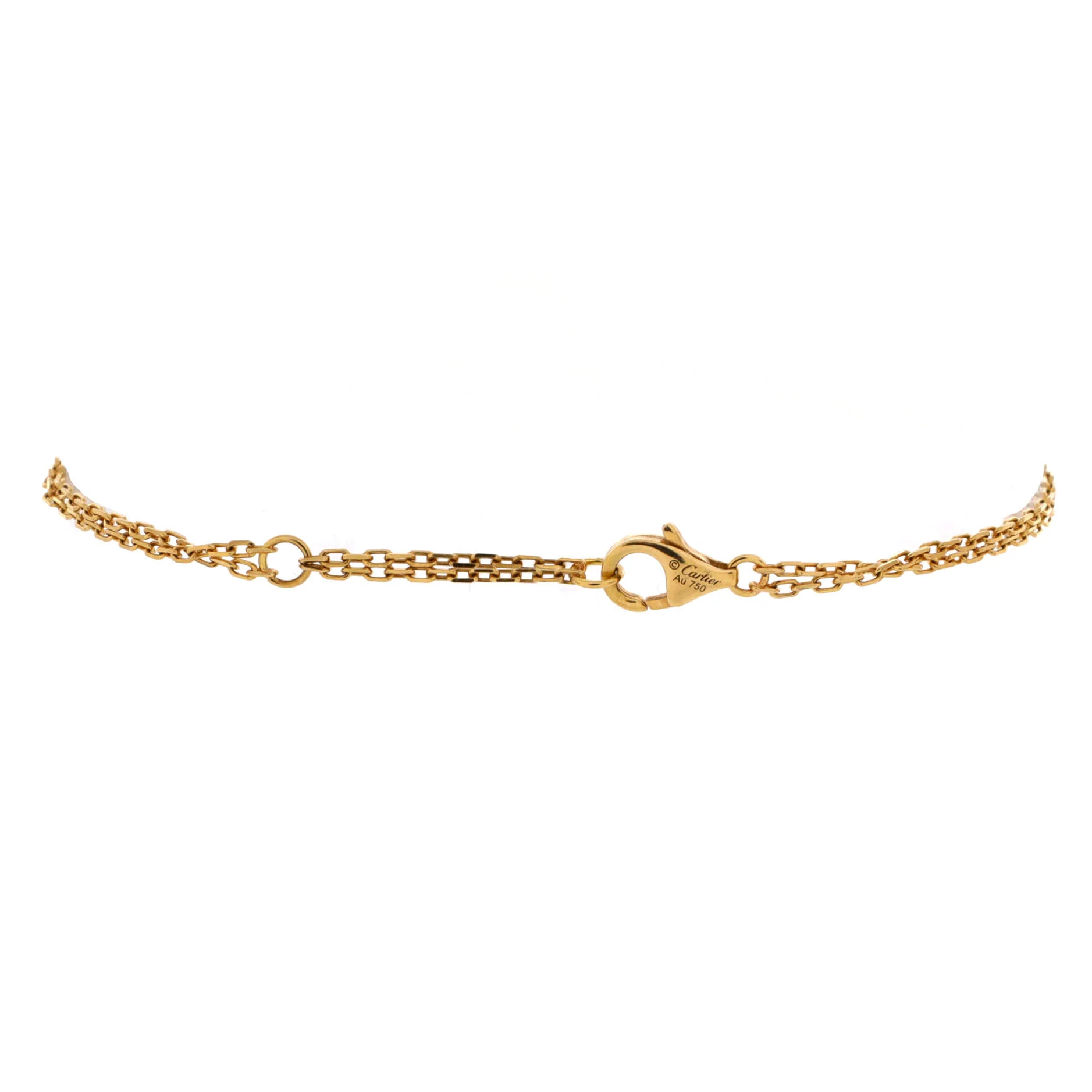 2 Diamonds Love Bracelet 18K Yellow Gold with Diamonds - Image 3