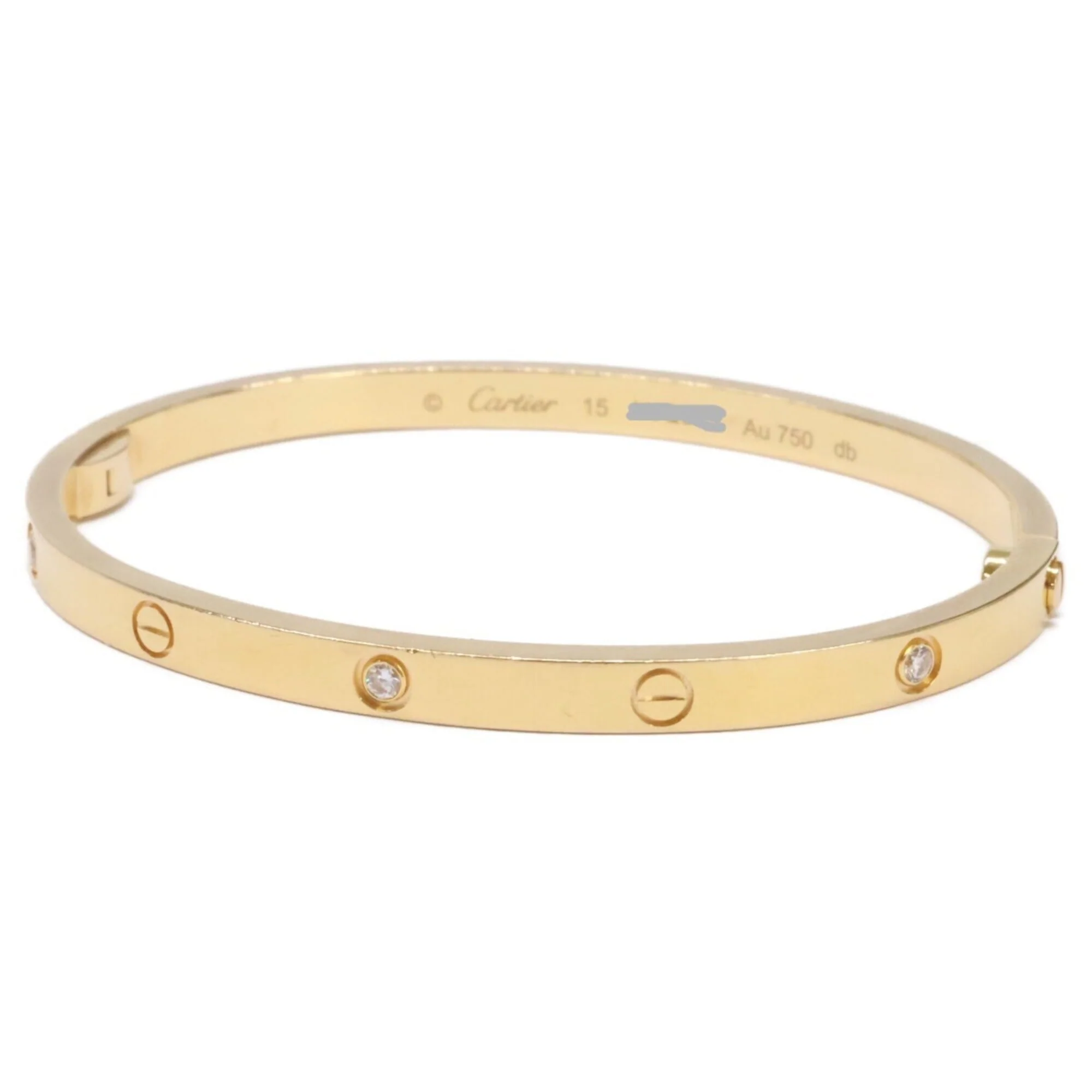 Bracelet 18K Yellow Gold Small with Diamond - Image 2
