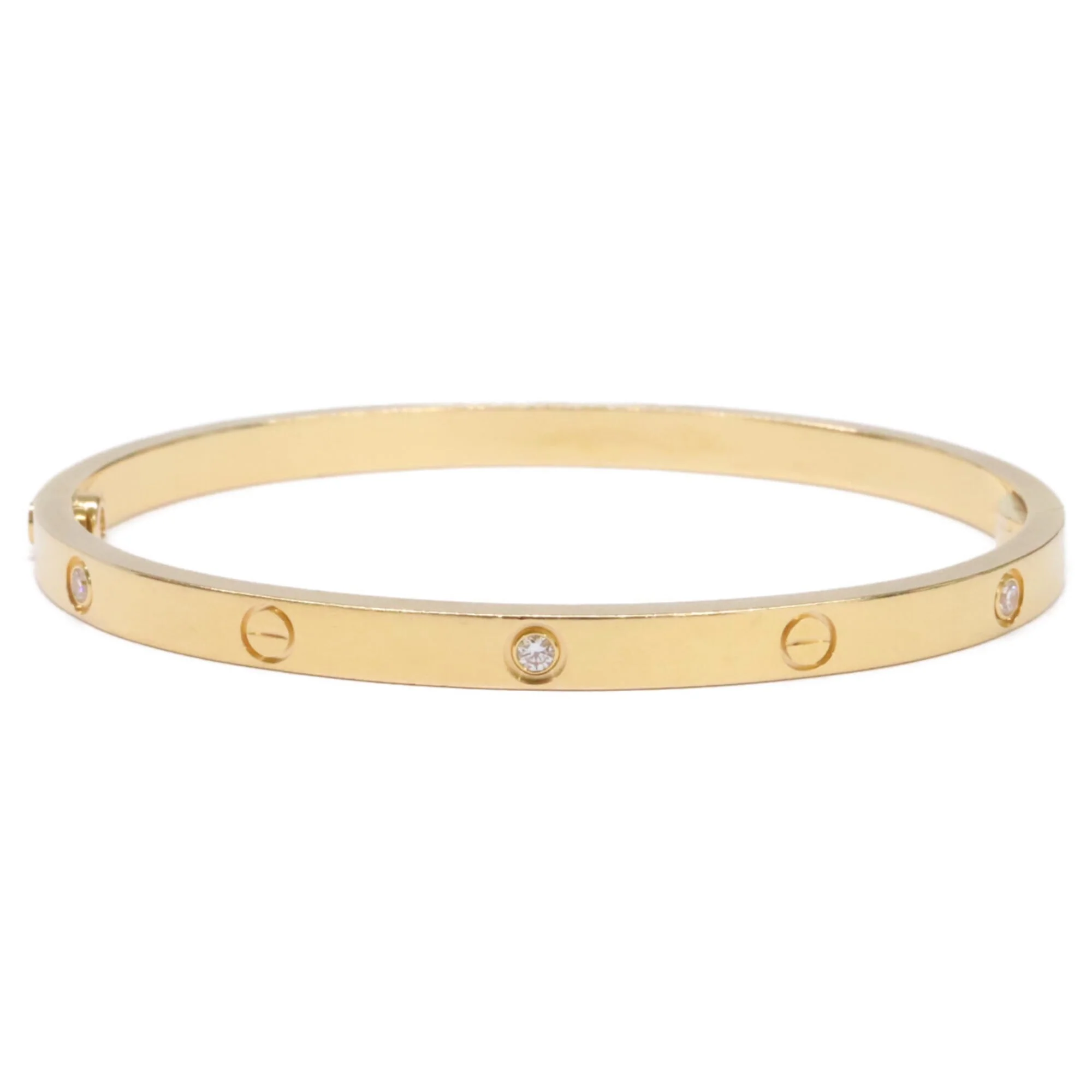 Bracelet 18K Yellow Gold Small with Diamond - Image 3