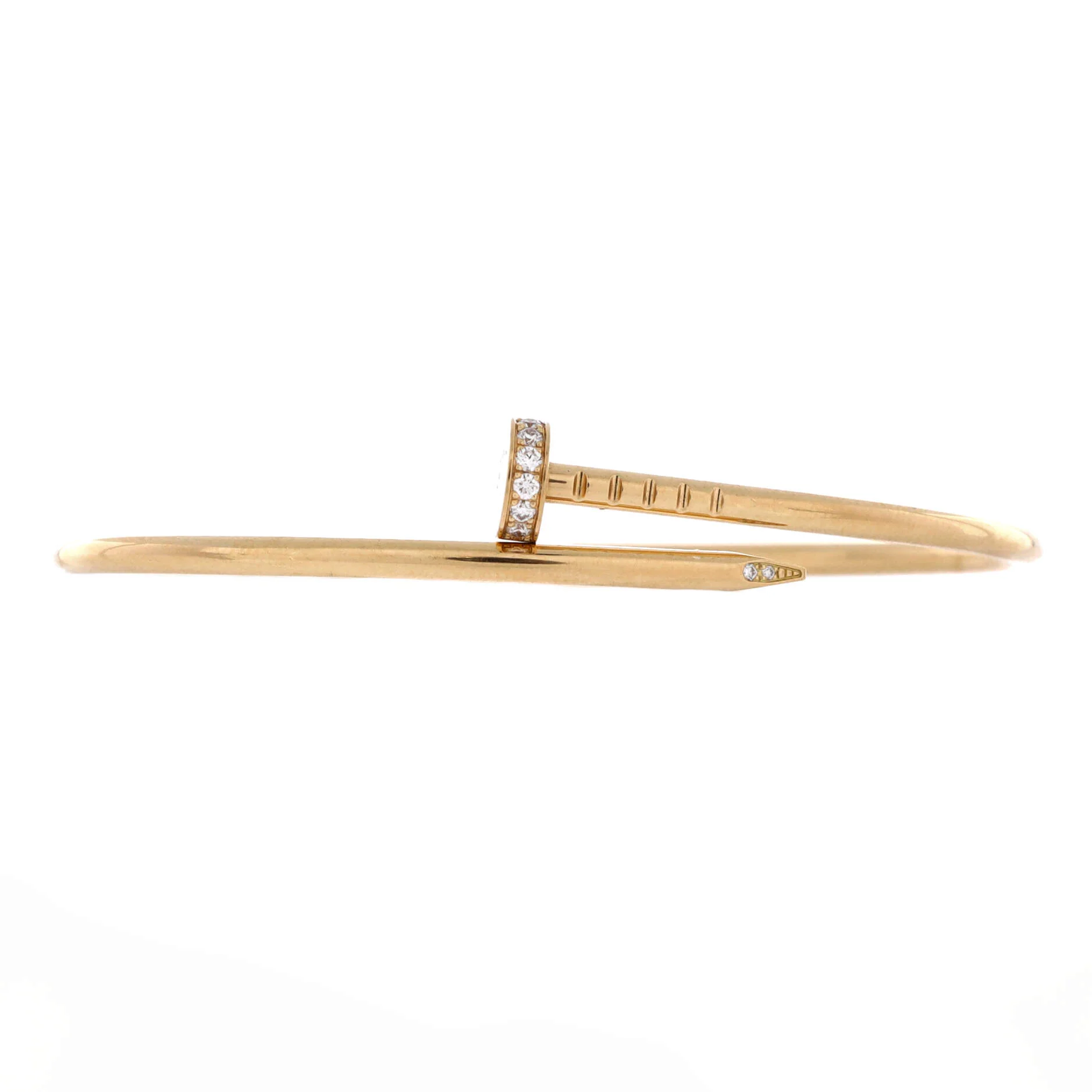 Juste un Clou Bracelet 18K Yellow Gold with Diamonds Small