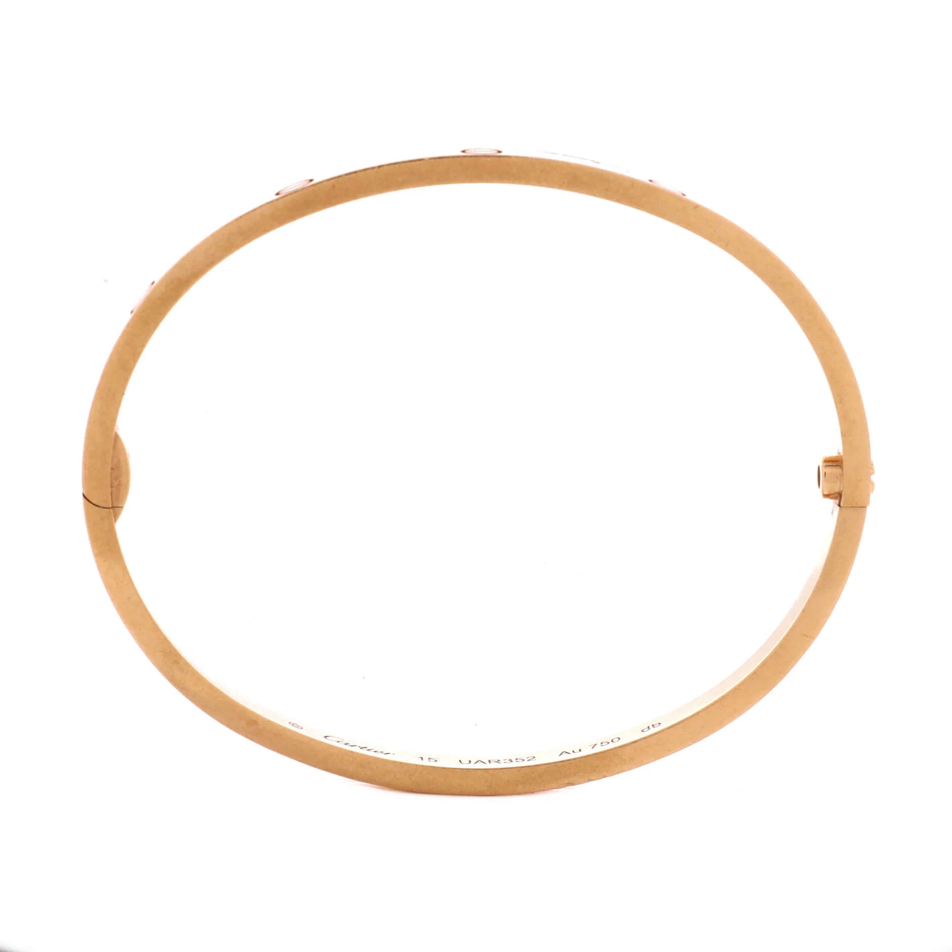 Love Bracelet 18K Rose Gold Small 19 - Image 3