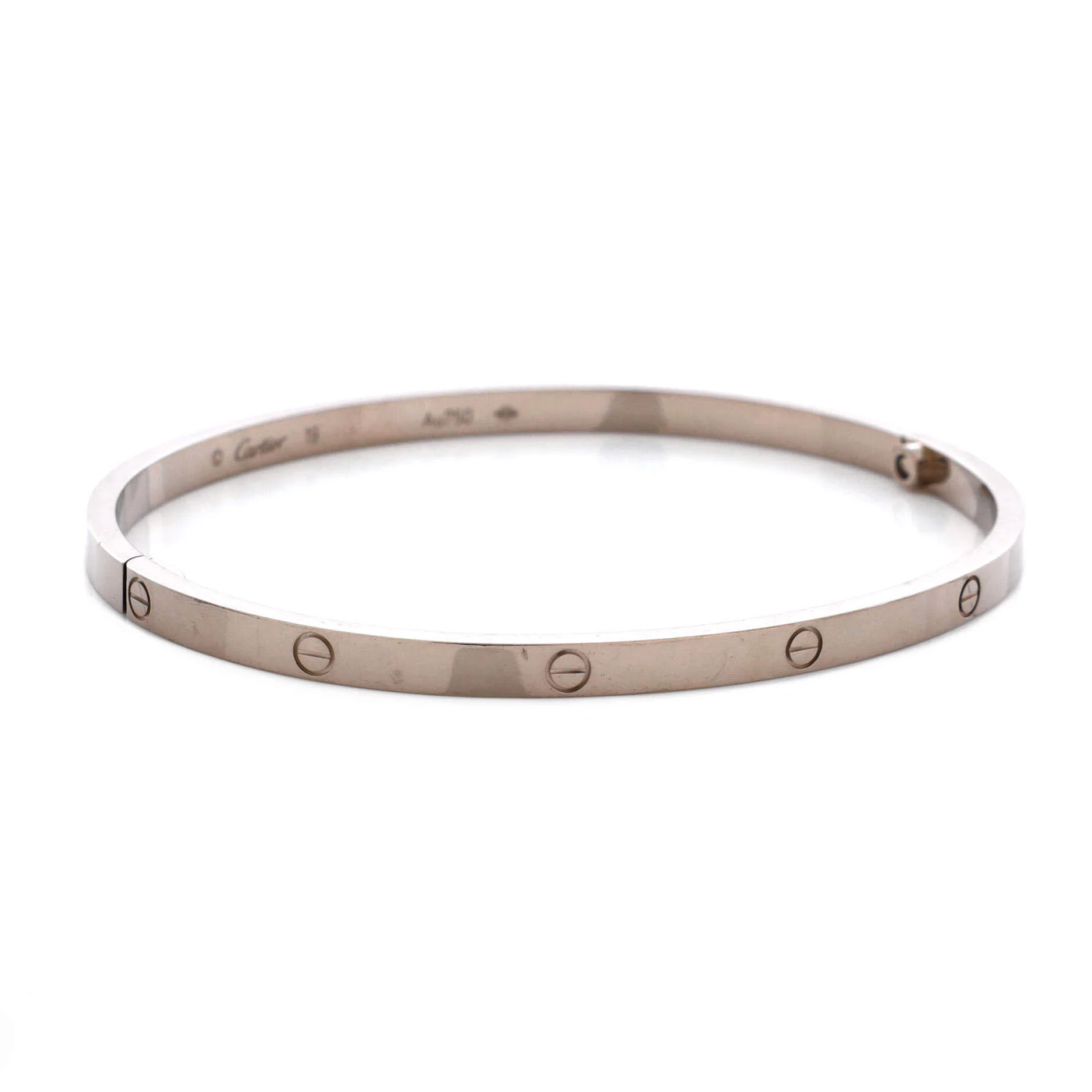 Love Bracelet 18K White Gold Small 20 - Image 3