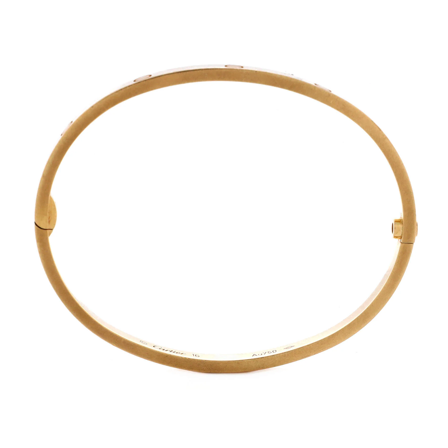 Love Bracelet 18K Yellow Gold Small 17 - Image 3