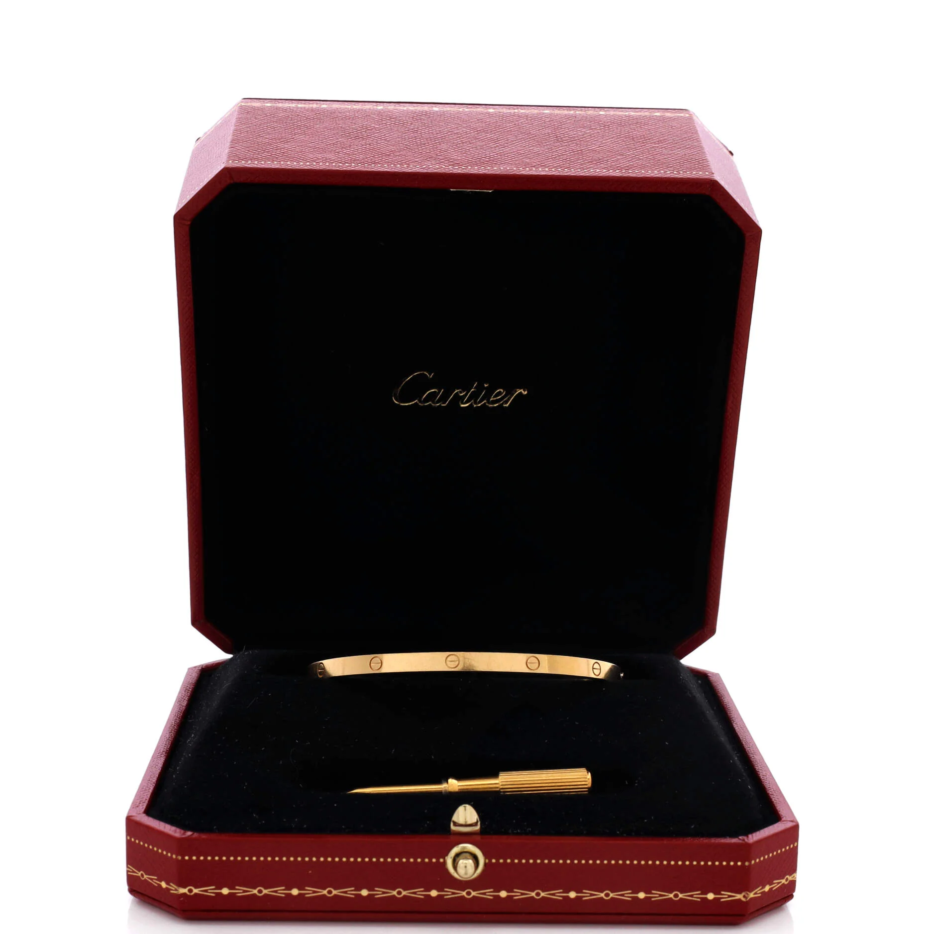 Love Bracelet 18K Yellow Gold Small 19 - Image 2