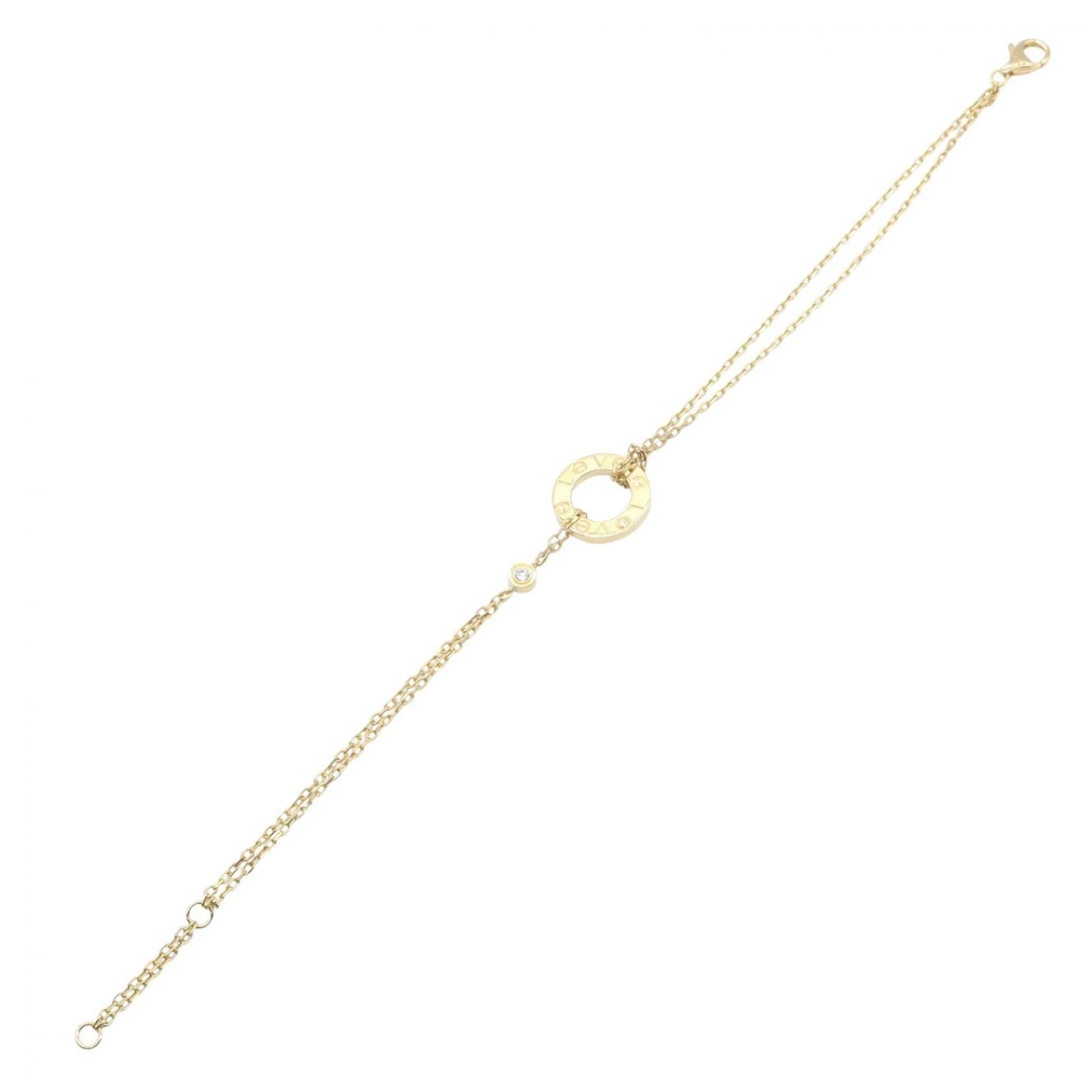 Love Bracelet 18K Yellow Gold with Diamond - Image 3