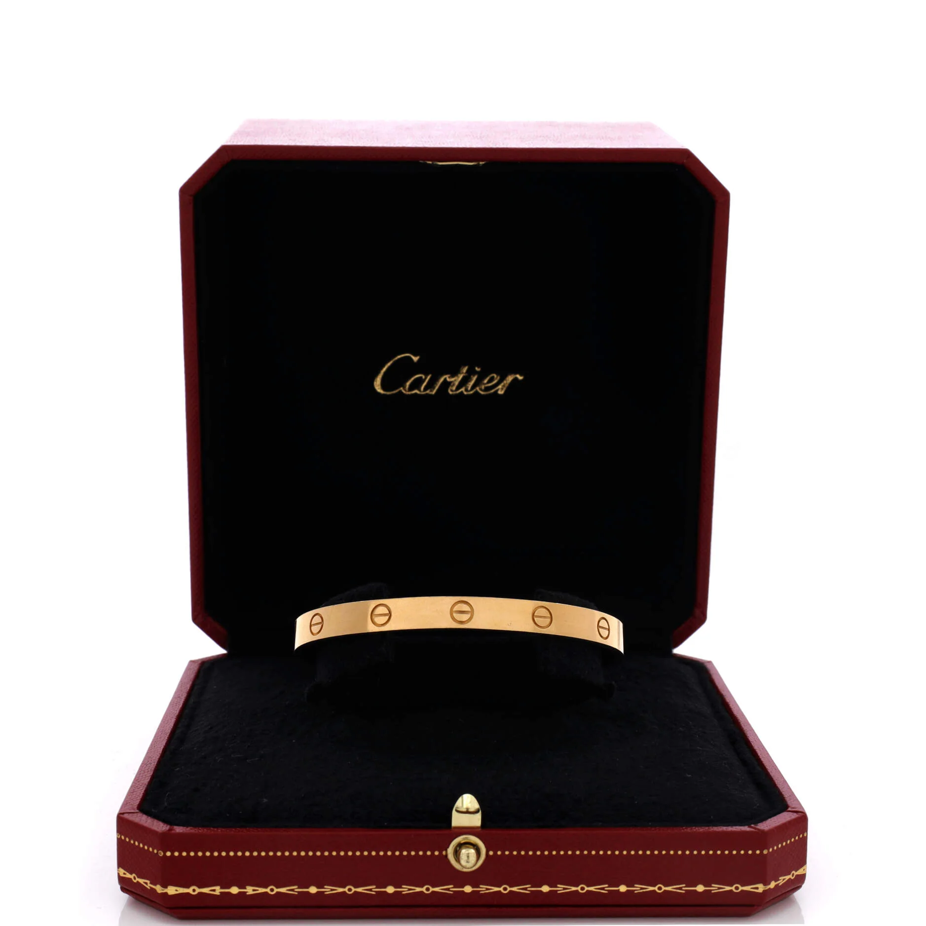 Love Cuff Bracelet 18K Yellow Gold - Image 2