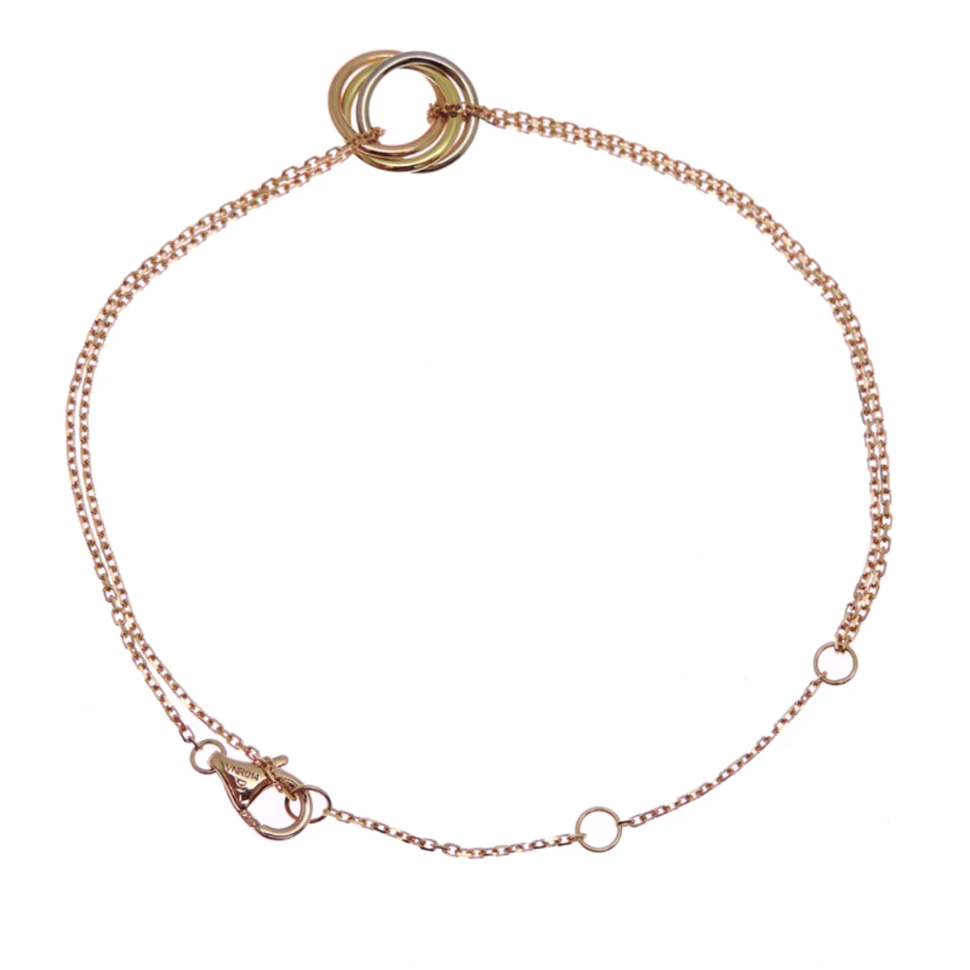 Trinity Bracelet 18K Tricolor Gold - Image 3