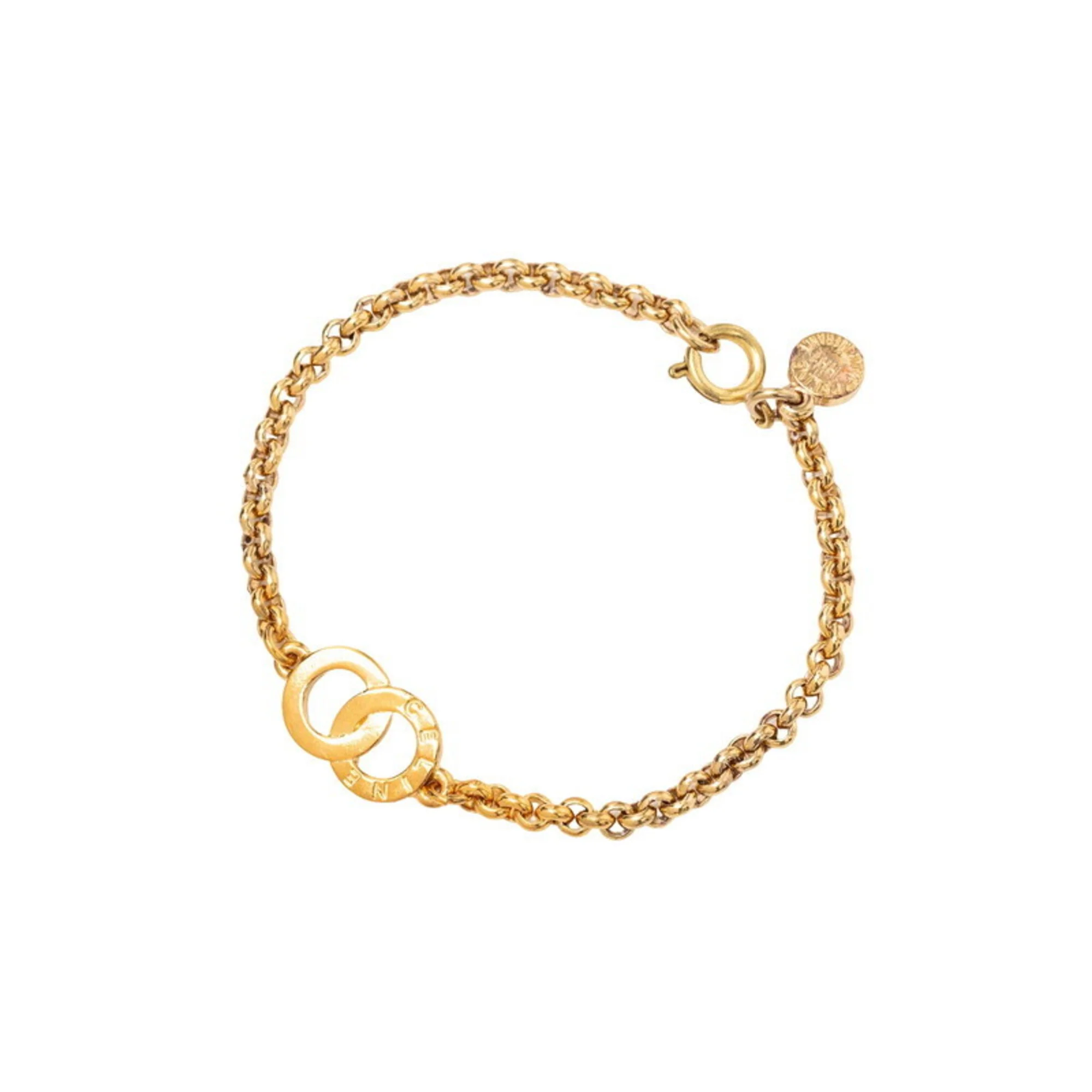 Double Circle Bracelet Gold