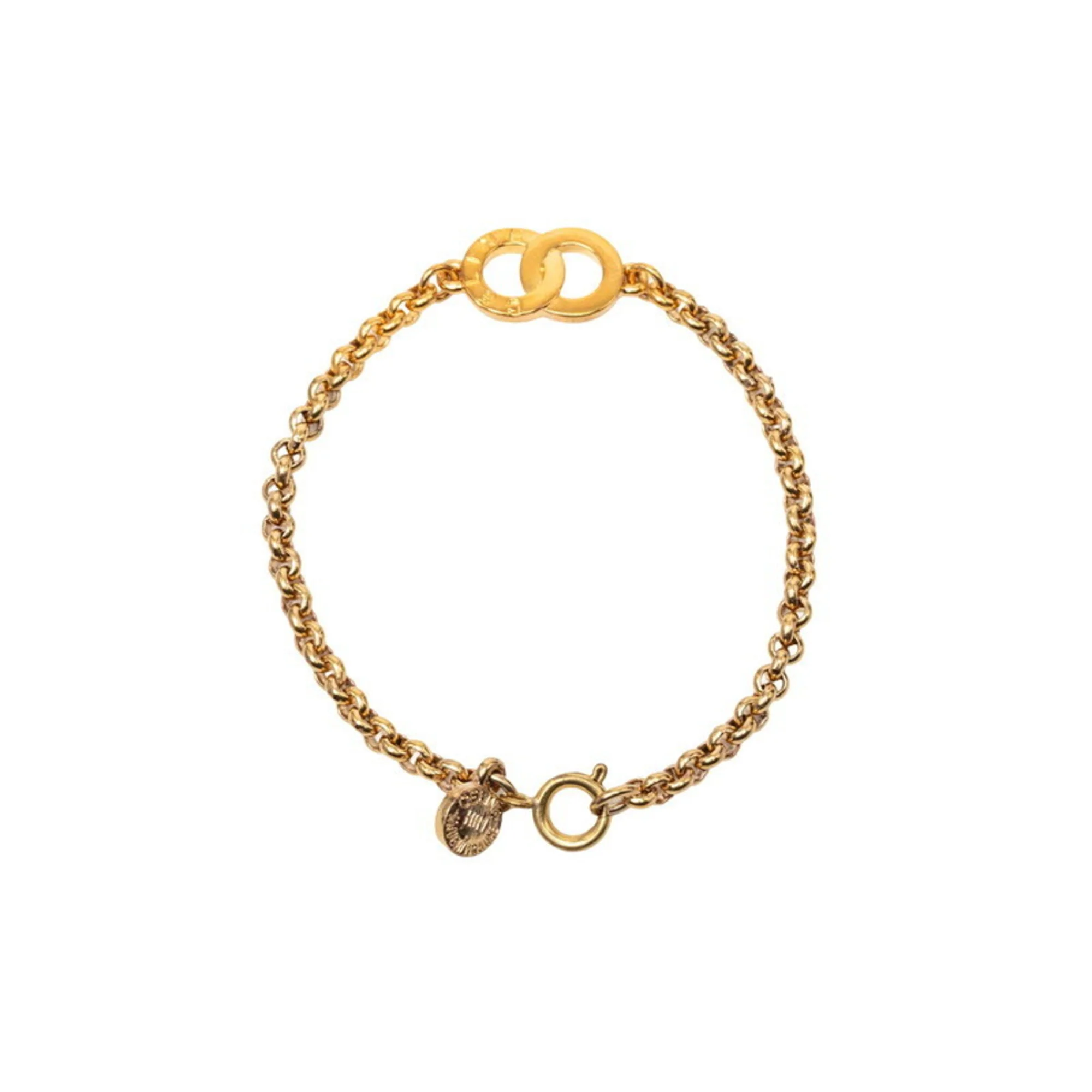 Double Circle Bracelet Gold - Image 3