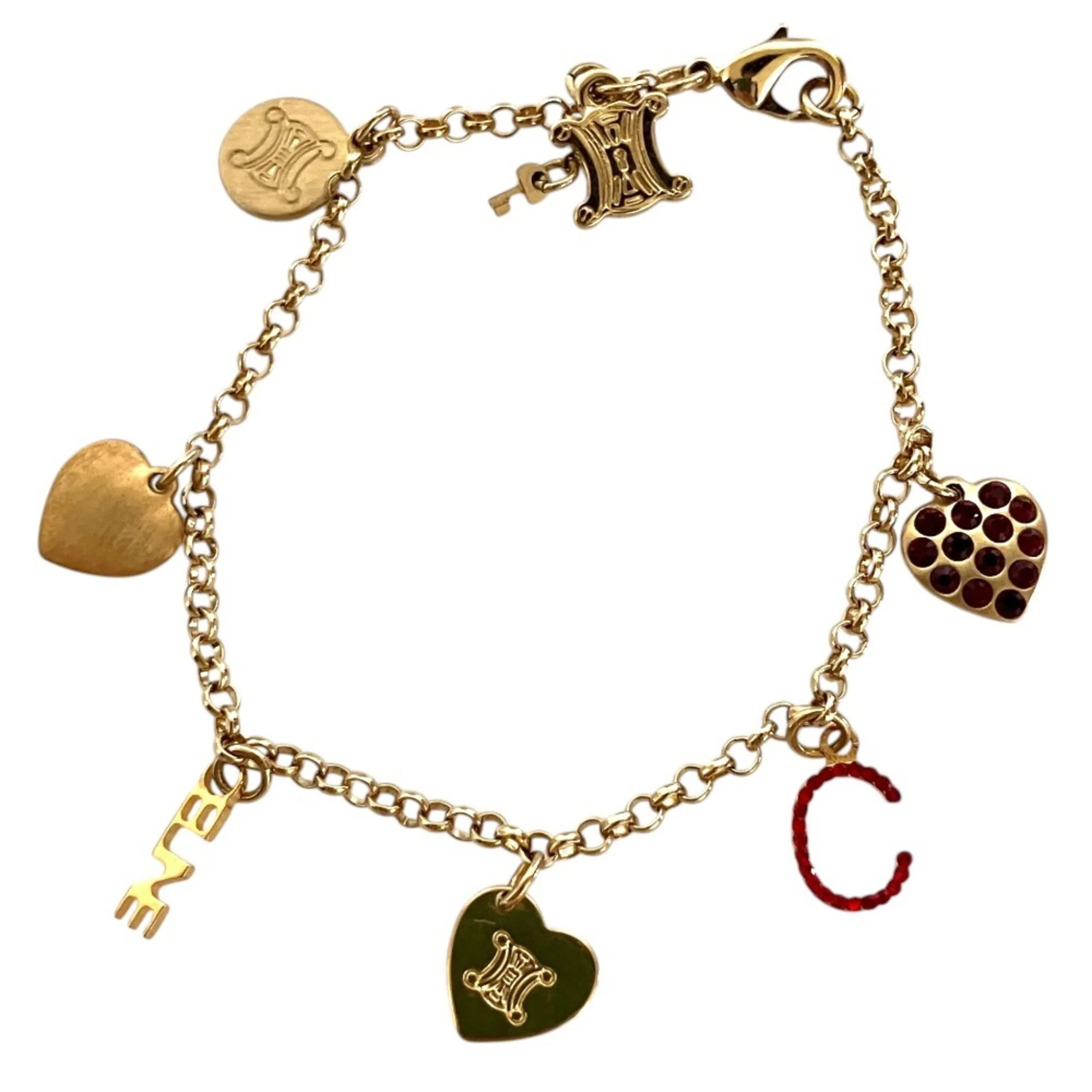Macadam X Heart Bracelet Gold