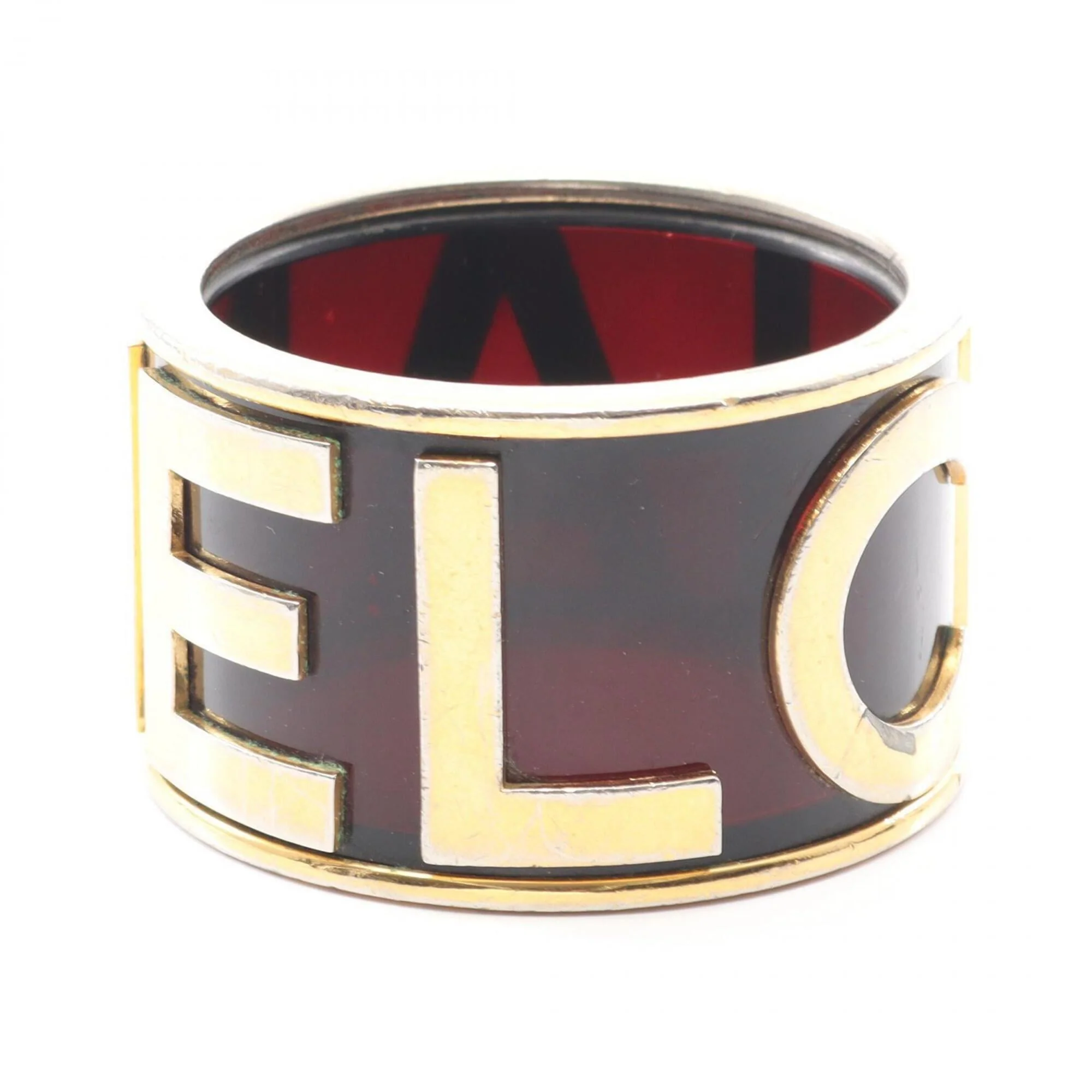Bangle Gold Plated Gold and Black Tones Bracelet - Image 3