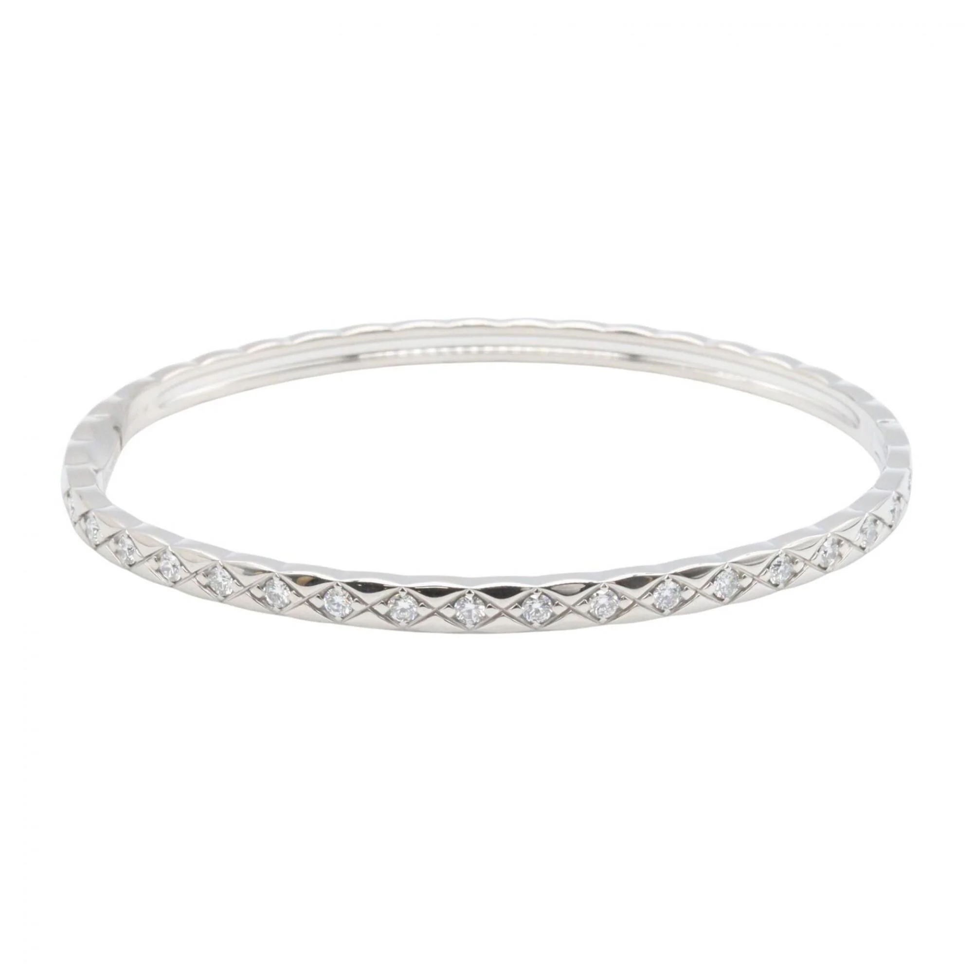 Bracelet 18K White Gold Medium with Diamond