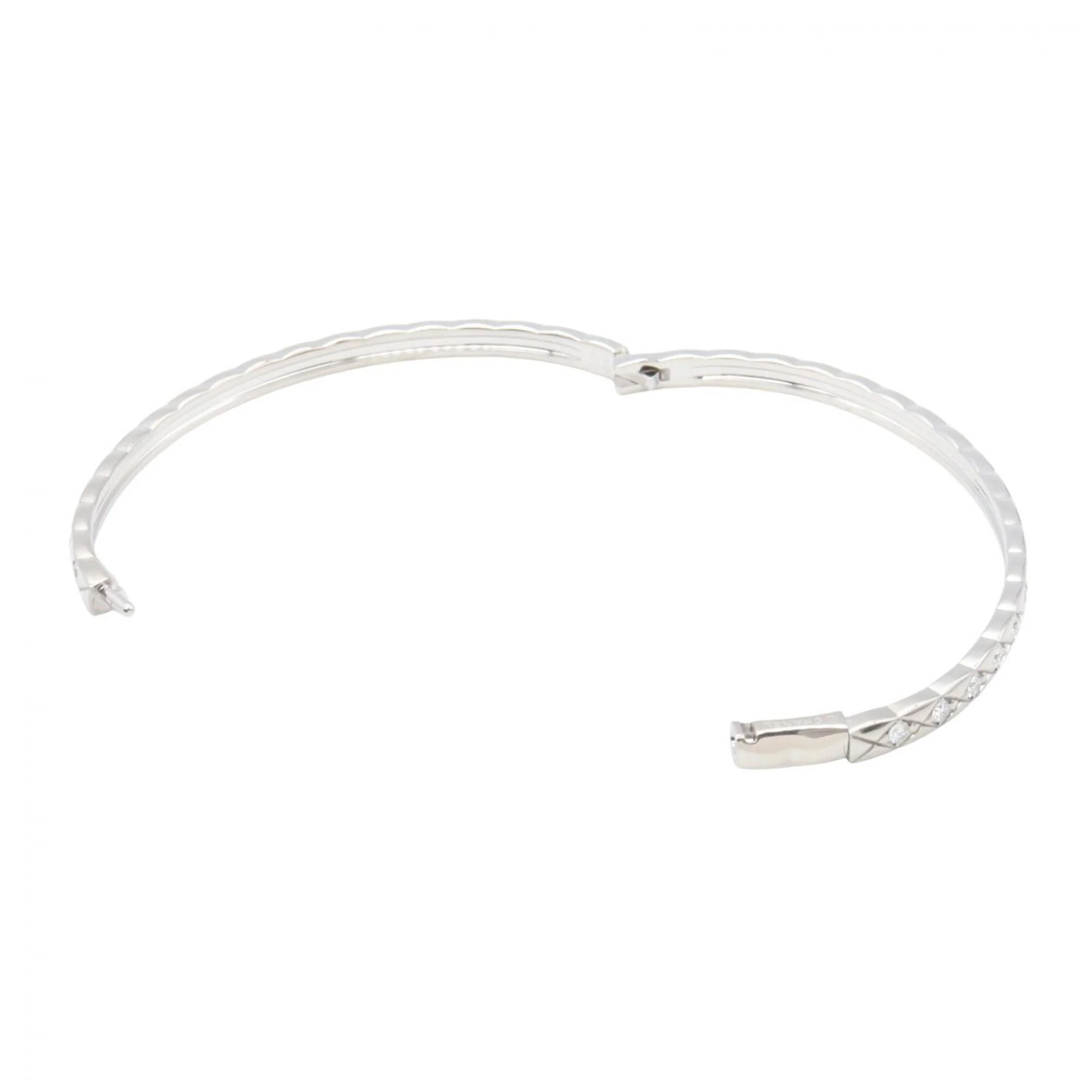Bracelet 18K White Gold Medium with Diamond - Image 3