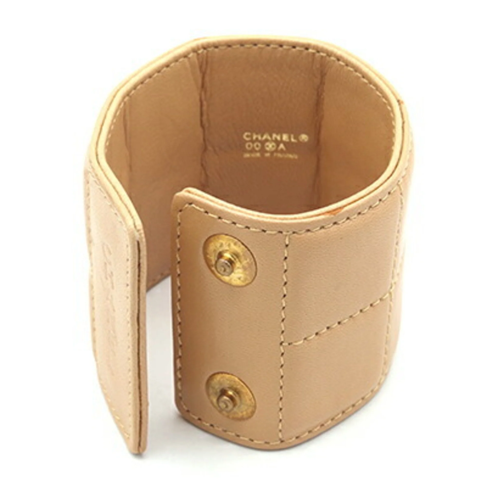 Bracelet Beige Leather - Image 3