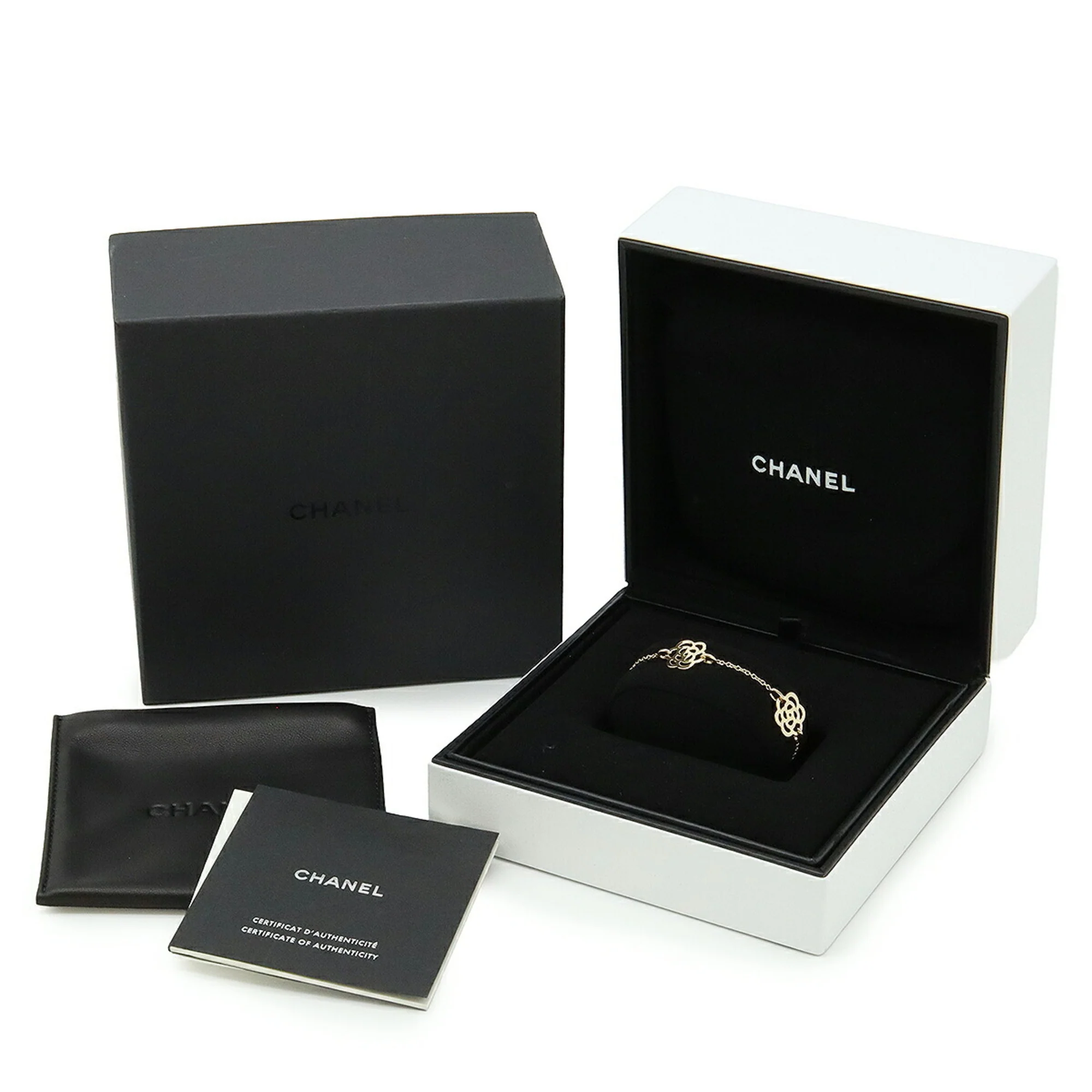 Camellia Chain Bracelet 18K Yellow Gold - Image 6