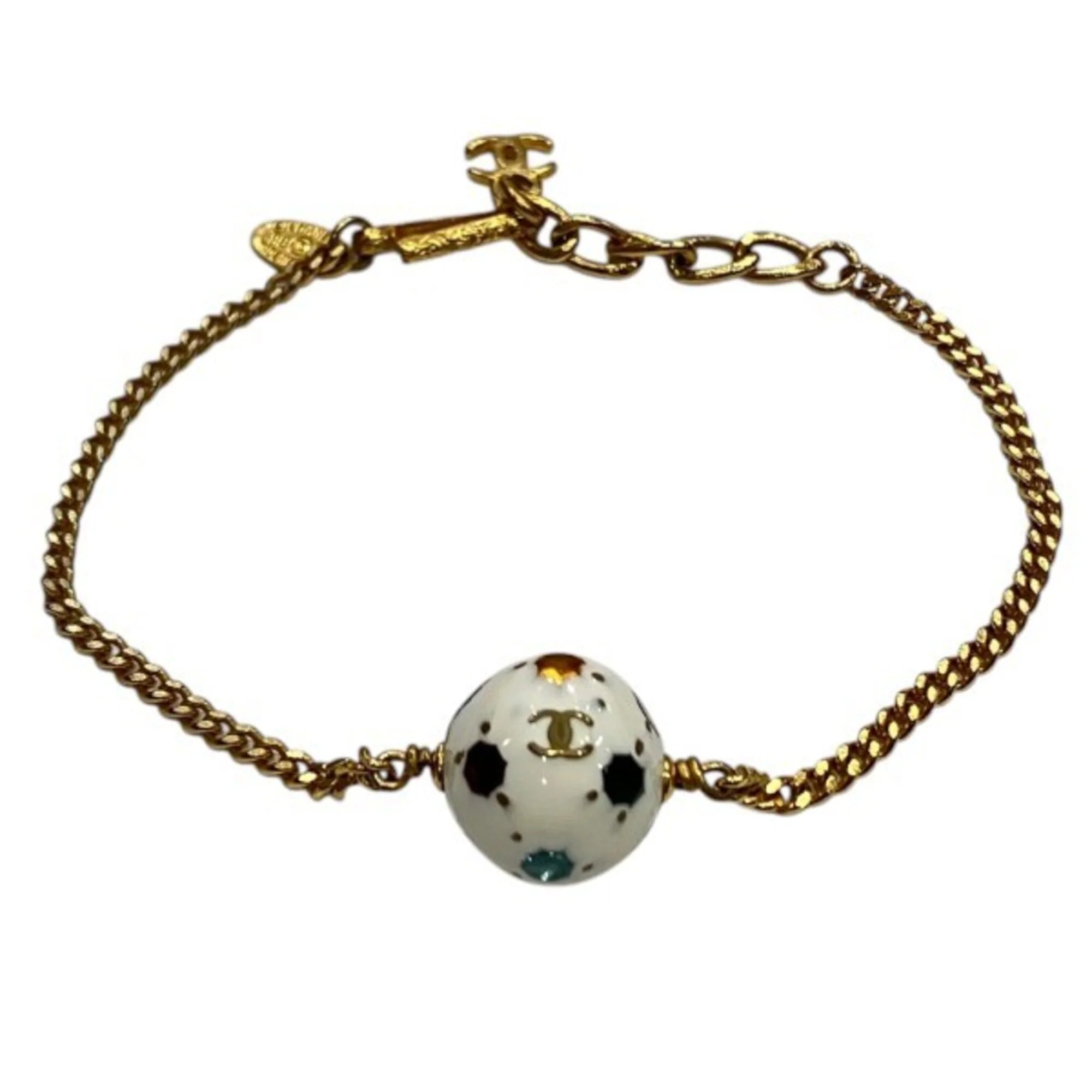 CC Logo Ball Bracelet Metal