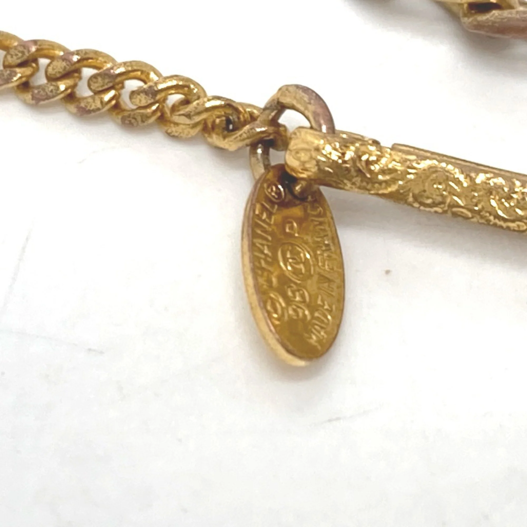 CC Logo Bracelet Gold-Tone Metal - Image 6