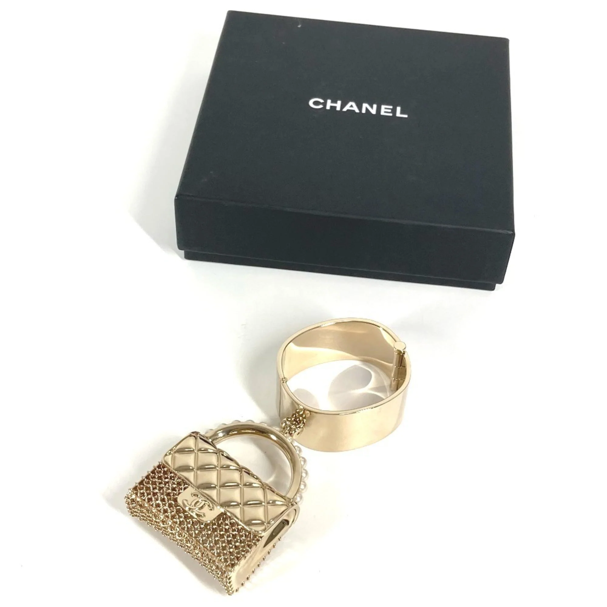 CC Logo Bracelet Gold-Tone Metal - Image 3